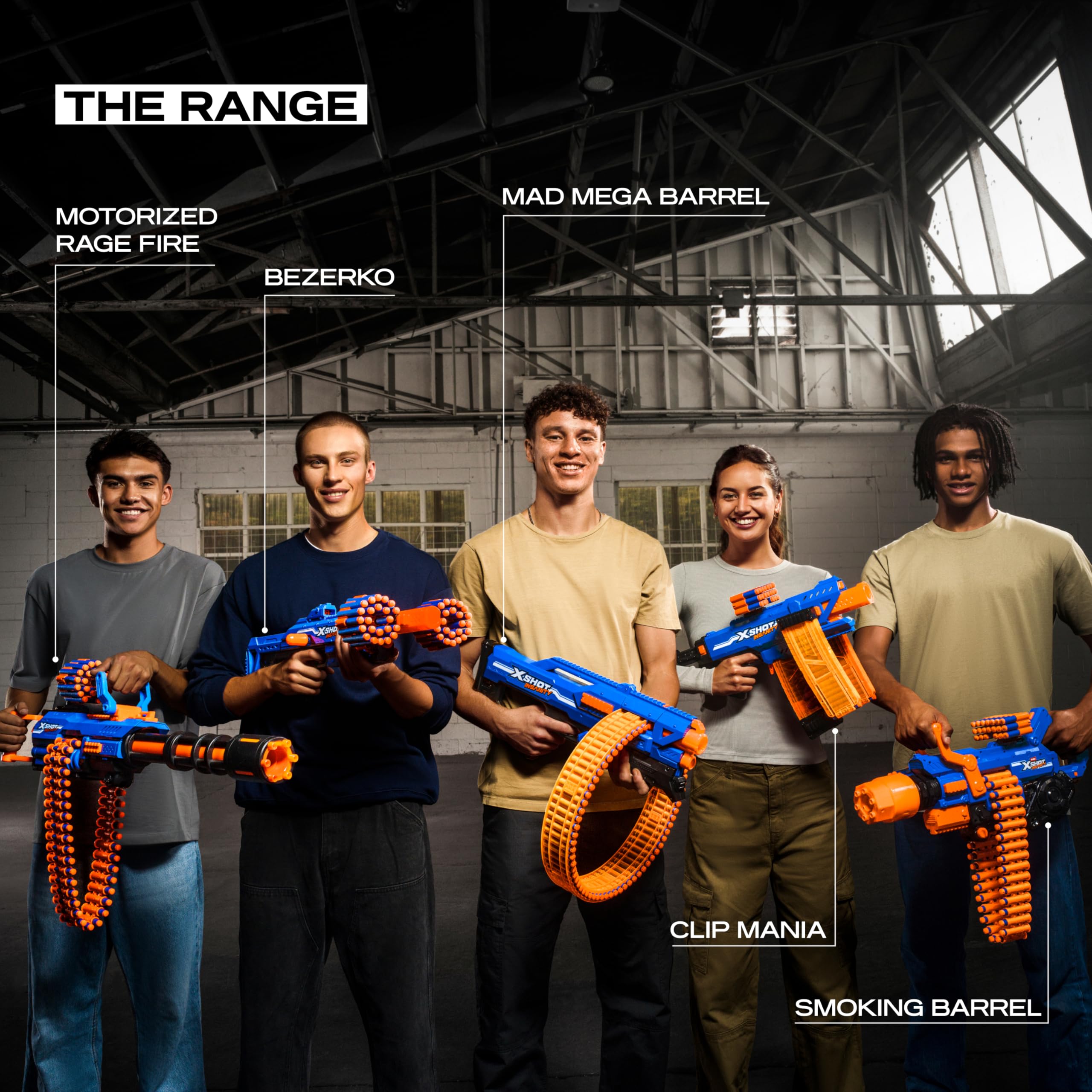 Xshot Insanity Motorized Clip Blaster - Air Pocket Technology with 72 Darts 9