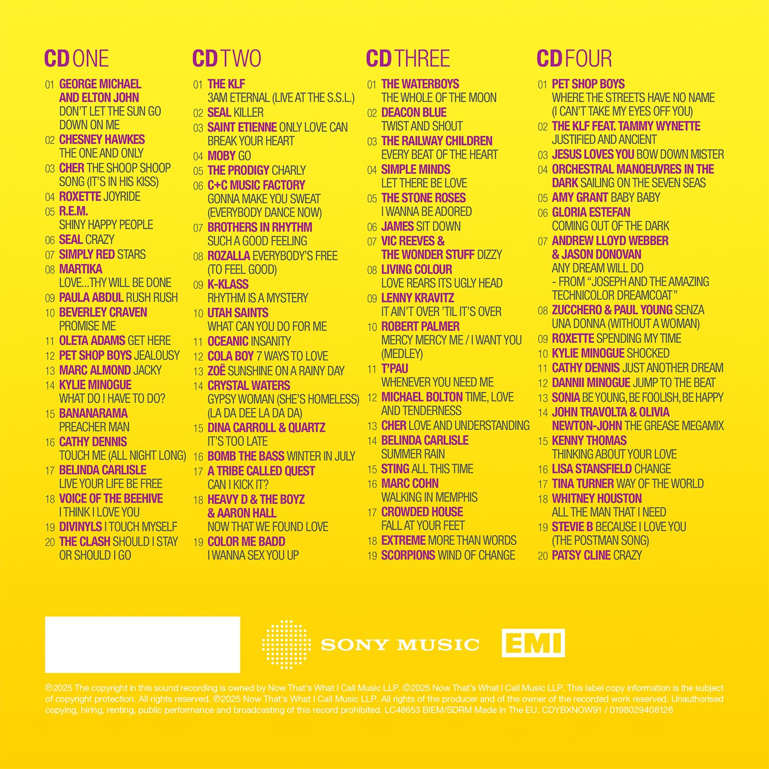 NOW – Yearbook 1991 [Audio CD] 3