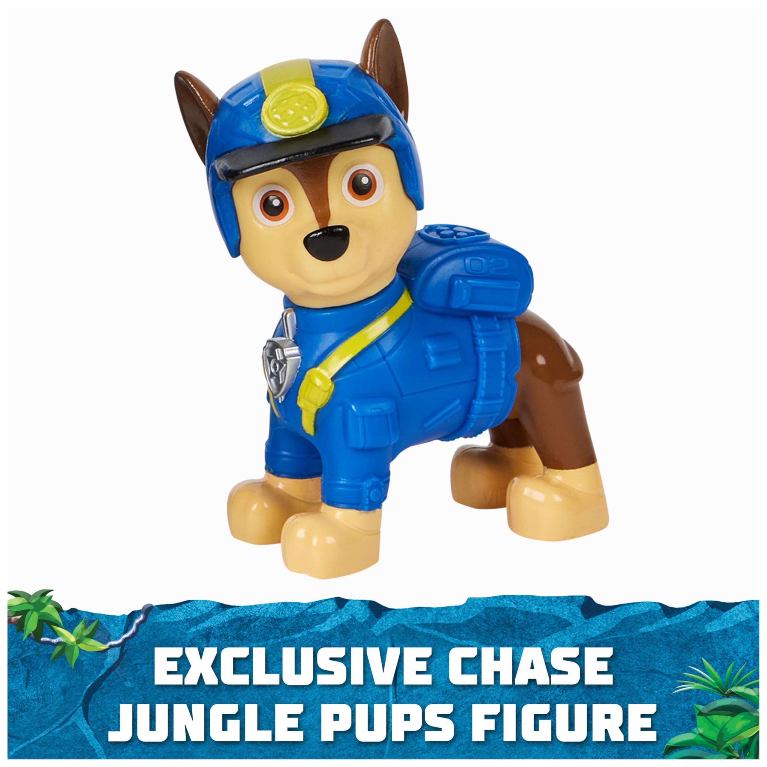 Paw Patrol Jungle Pups Chase Tiger Vehicle Playset with Action Figure | Ages 3+ | Multicoloured 6