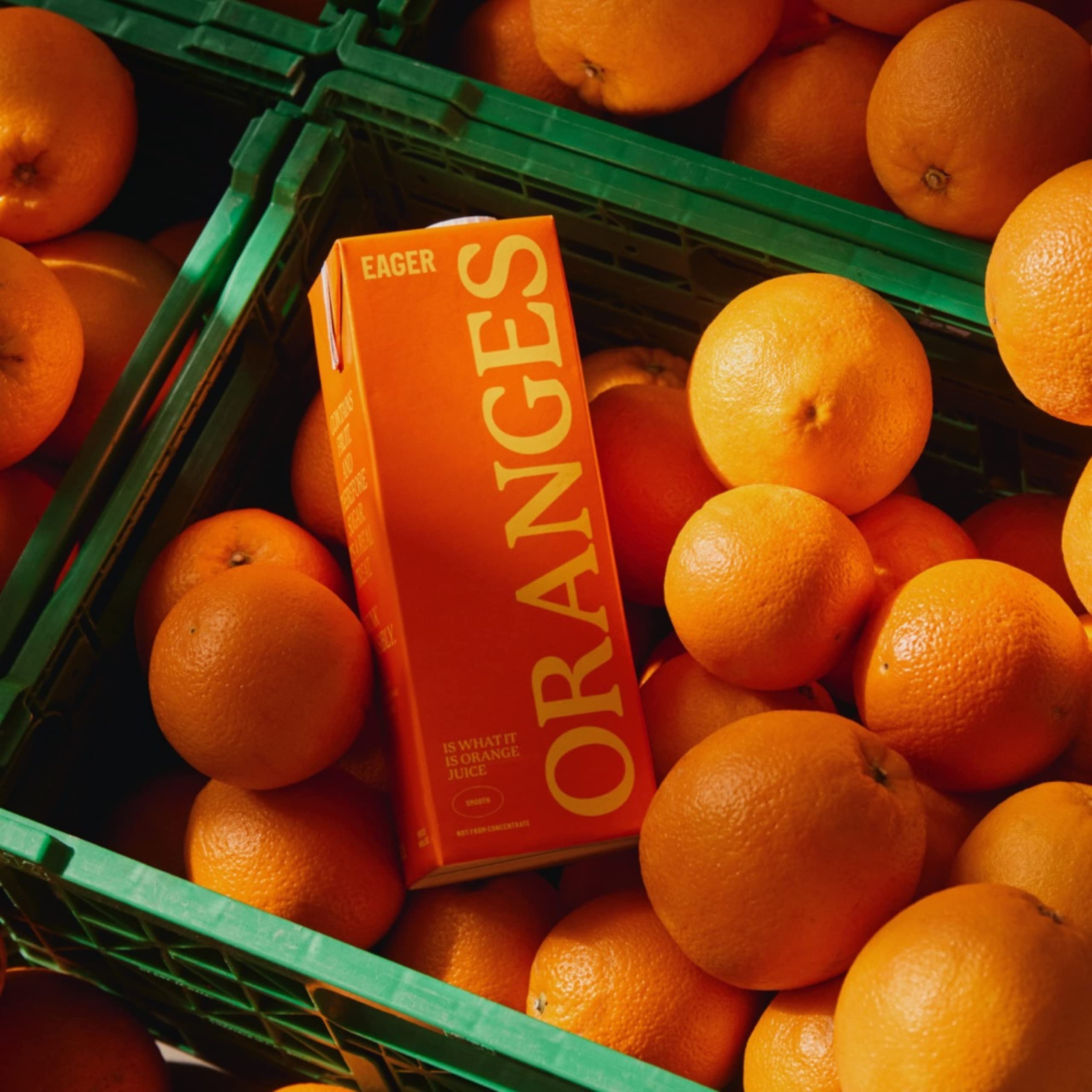 Eager - Smooth Orange Juice 100% Squeezed, No Bits, 1 Litre 6