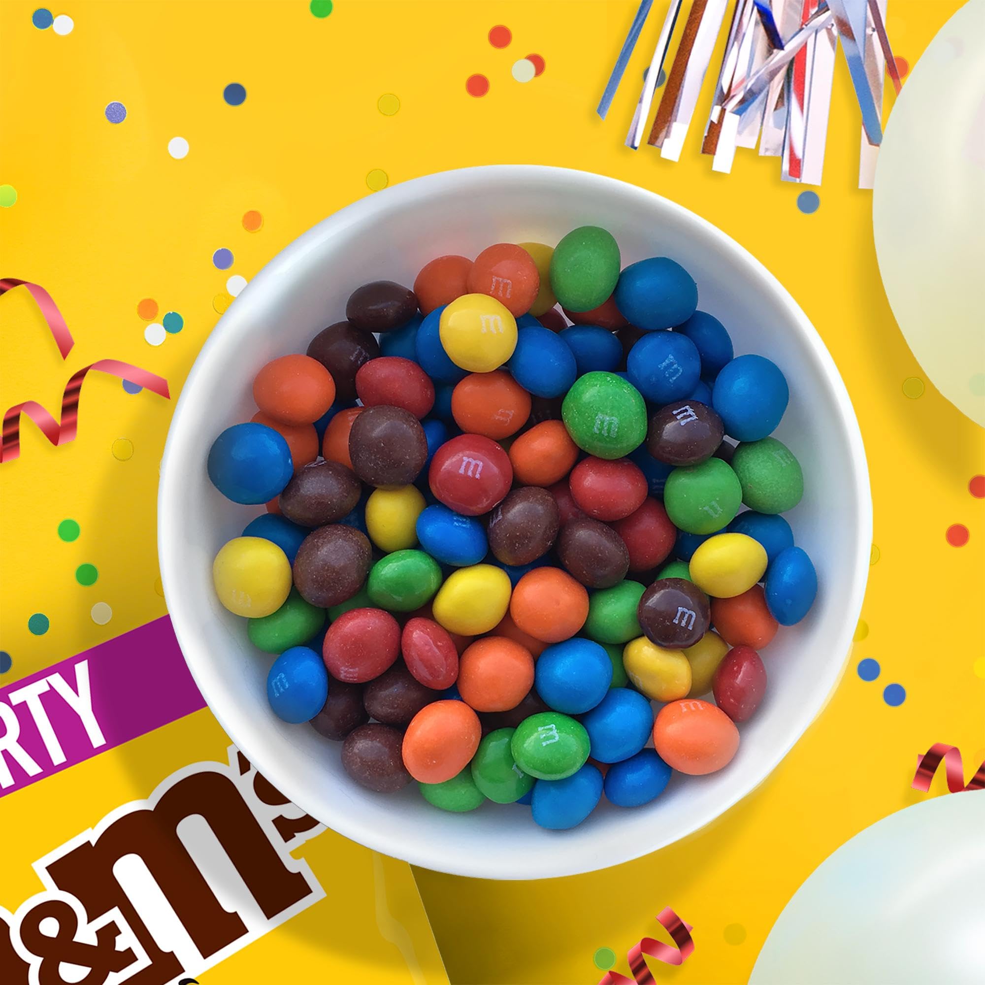 M&M's Peanut Milk Chocolate Party Bulk Bag - 1kg Snack Pack 8