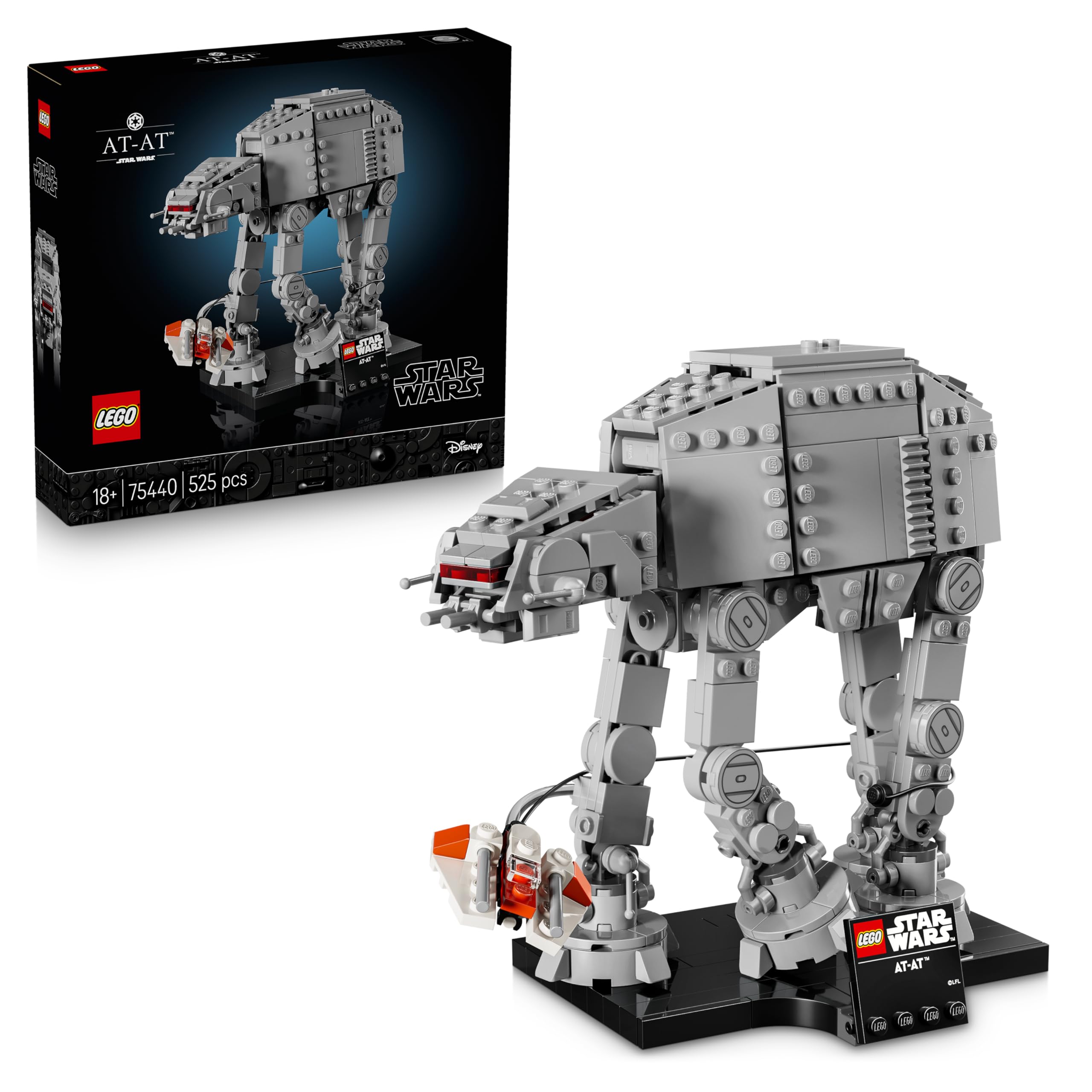 LEGO Star Wars 75440 AT-AT Building Set for Adults | Display Model with Snowspeeder | Ages 18+