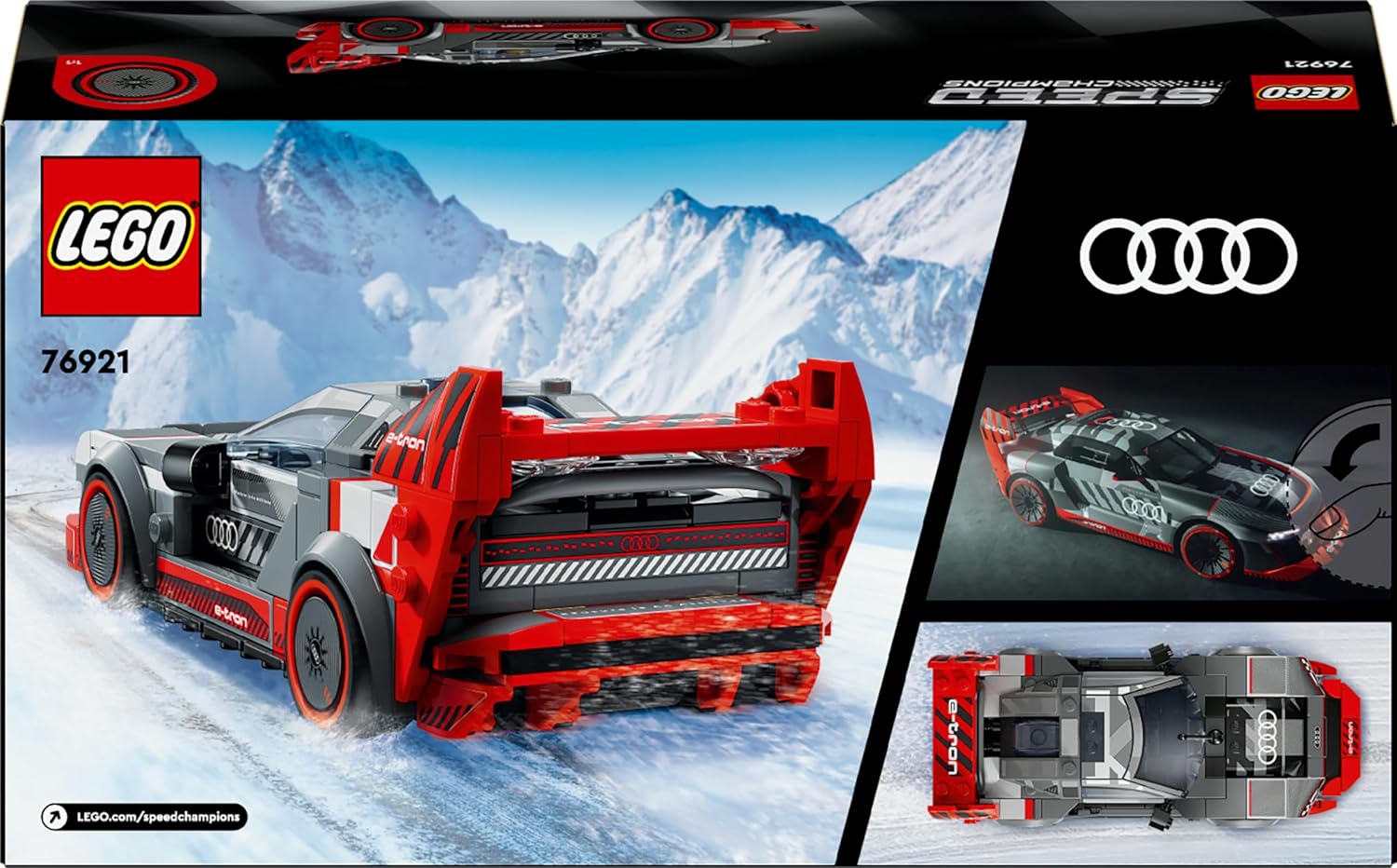 LEGO Speed Champions Audi S1 e-tron quattro Race Car Toy - Buildable Model for Ages 9+ 8