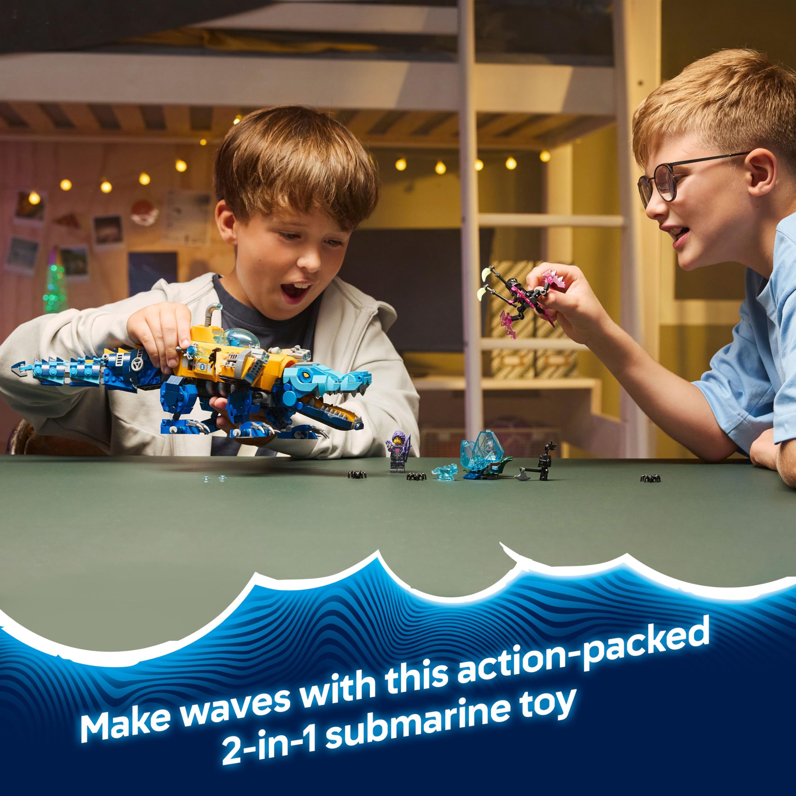 LEGO DREAMZzz 2in1 Crocodile Submarine Toy Set 71512 | Ages 8+ | 3 Minifigures 2