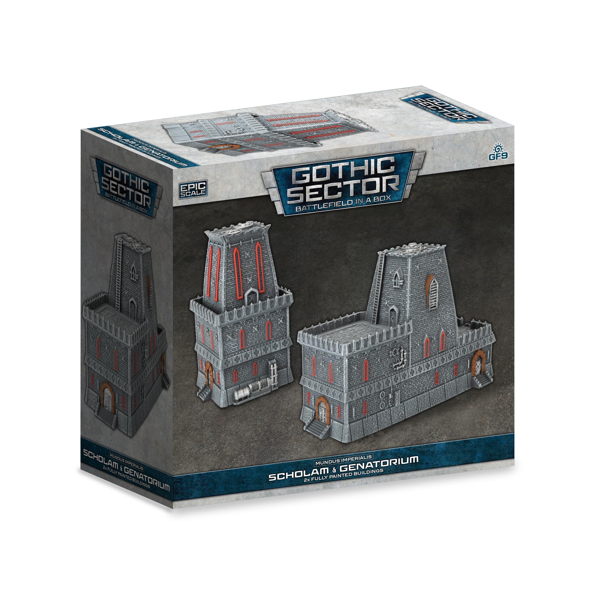 Gale Force Nine BIAB - Mundus Imperialis - Scholam & Genatorium Terrain | Resin 1