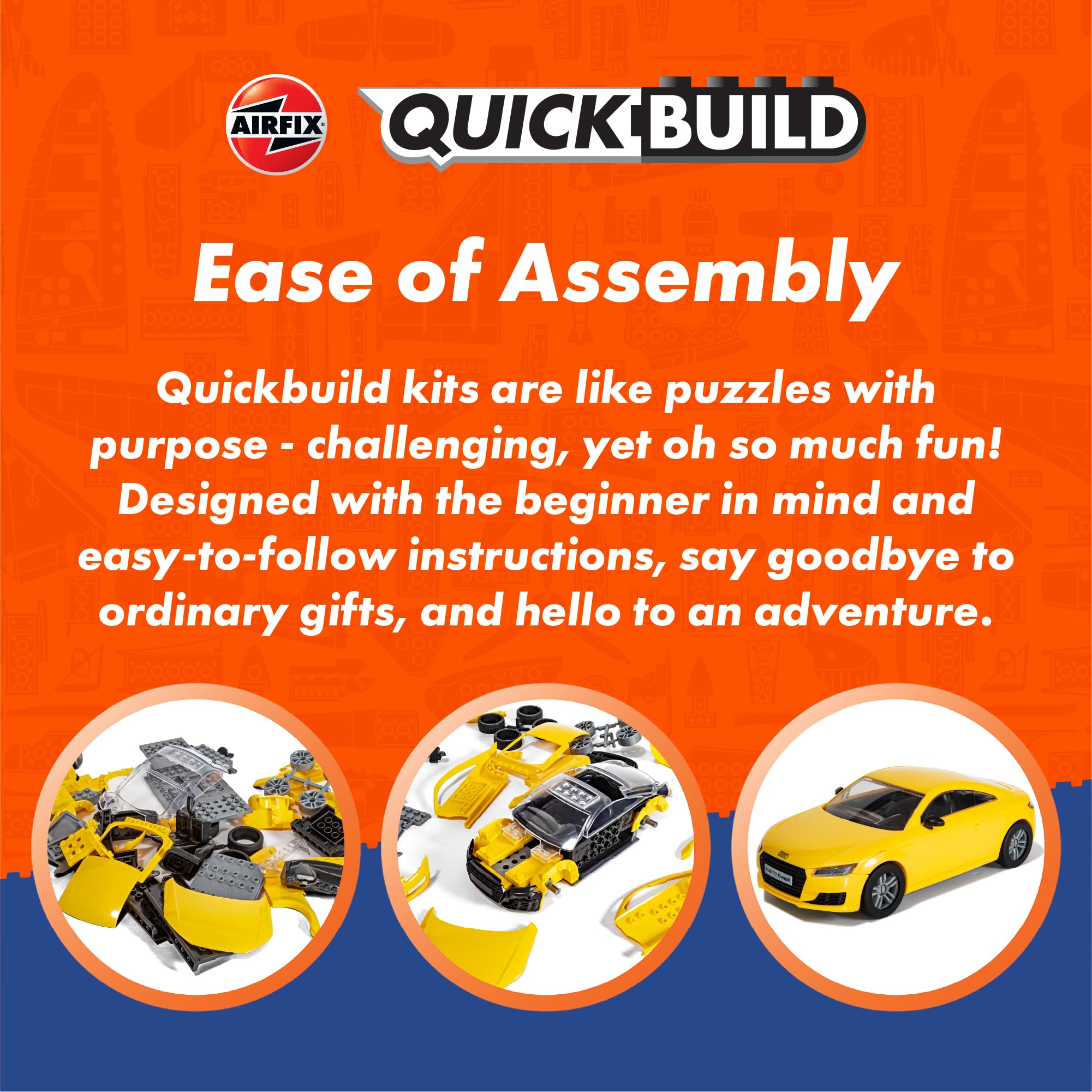 Airfix QUICKBUILD J6051 London Taxi Model Car Kit - Snap-Together Plastic Building Set for Kids 6+ 4