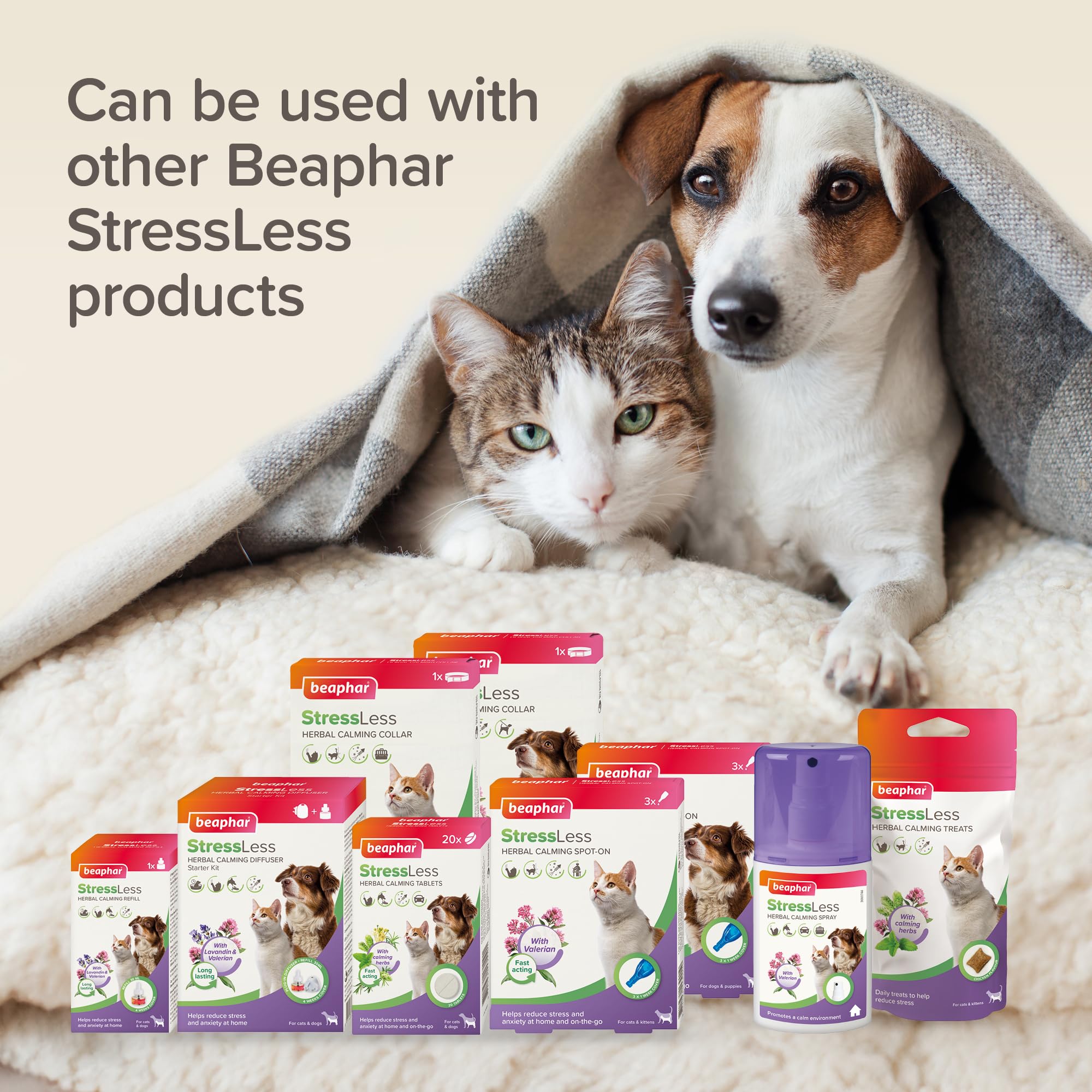Beaphar StressLess Herbal Calming Collar for Dogs - Reduces Anxiety | Lasts 6 Weeks 8