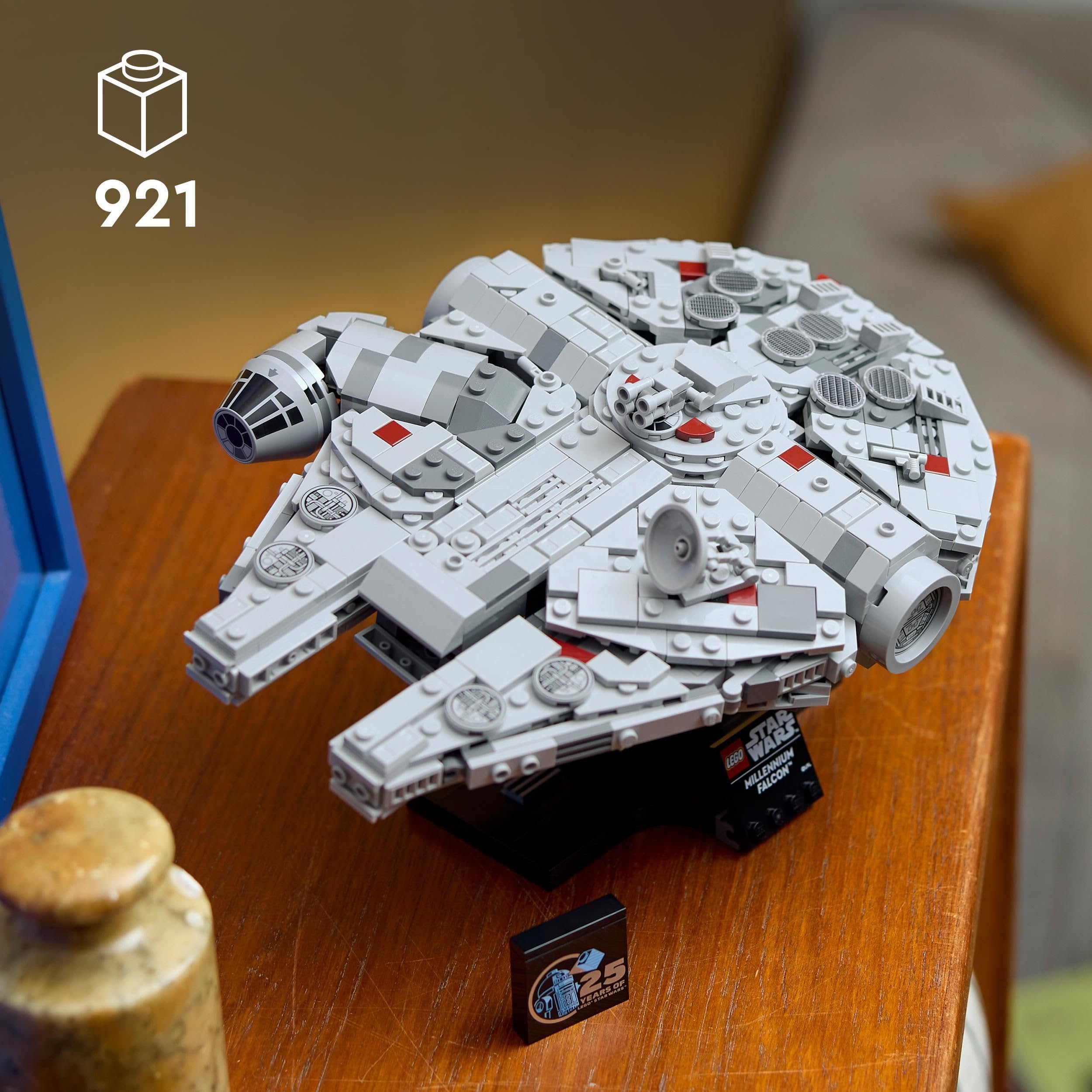 LEGO 75375 Millennium Falcon Model Building Set - Collectible Star Wars Vehicle for Adults 2