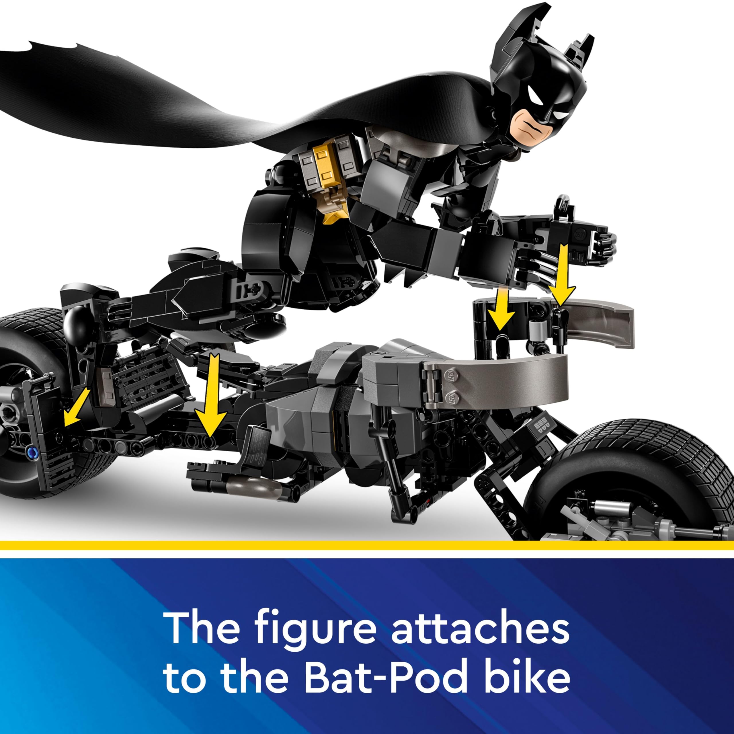 LEGO DC Batman Construction Figure & Bat-Pod Bike Set - Buildable Action Figure for Ages 12+ 13