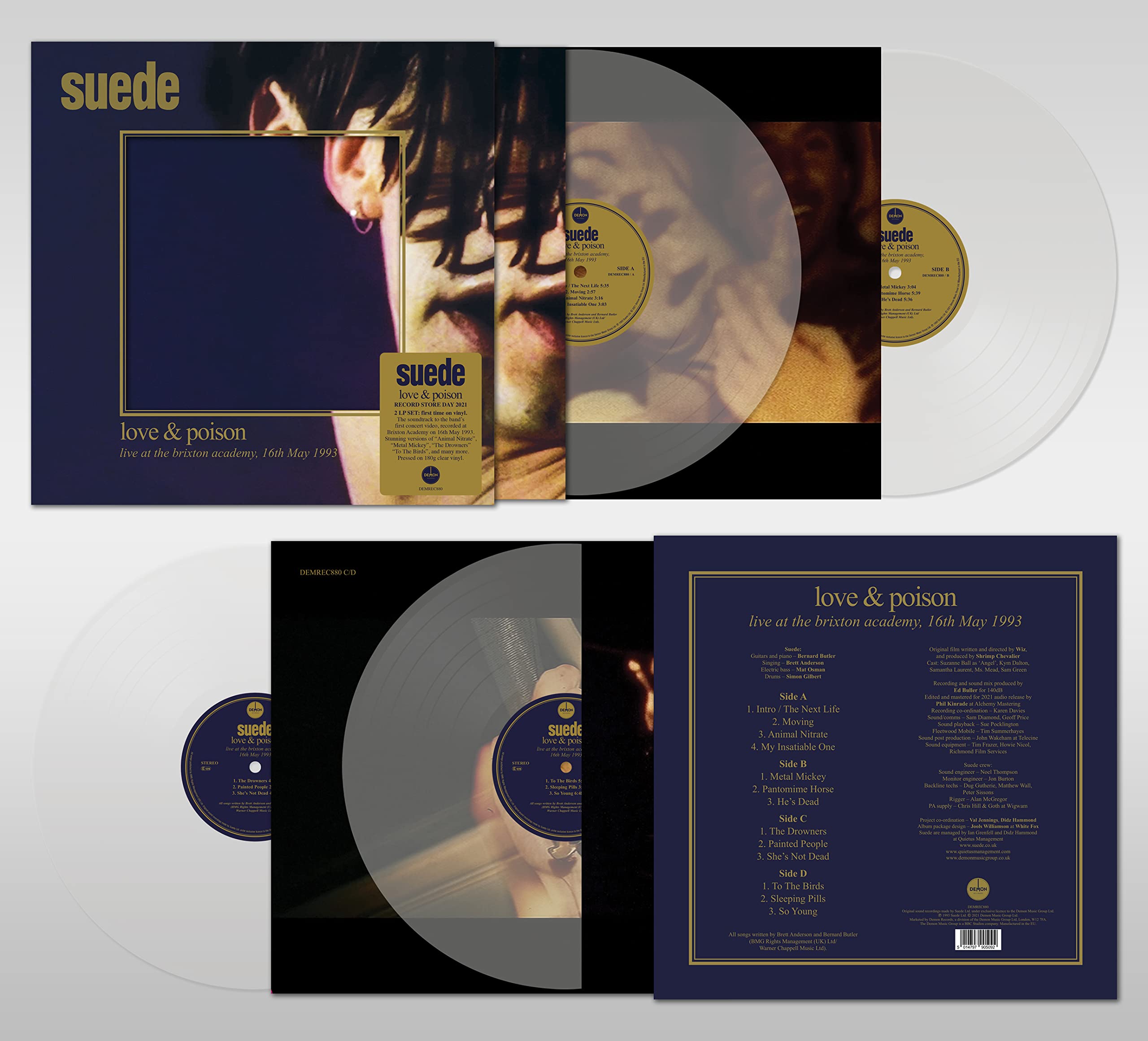 The London Suede - Love & Poison [Limited 180g Clear Vinyl] [RSD 2021] 2