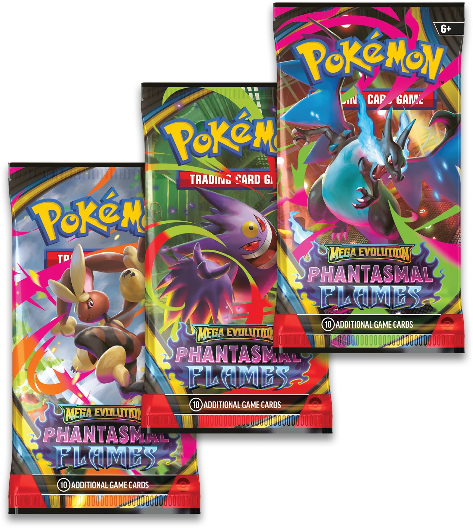 Pokémon TCG: Mega Evolution—Phantasmal Flames Triple Pack with Foil Weavile Promo