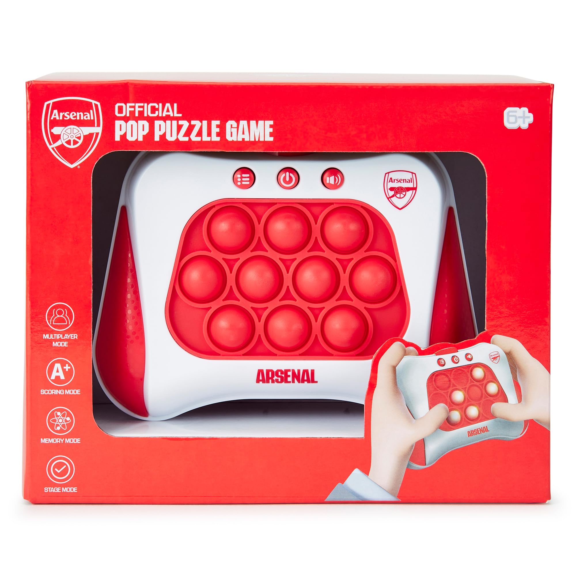 The Gift Scholars Arsenal FC Pop It Electric Lights Puzzle Game | Silicone | Unisex Children 4