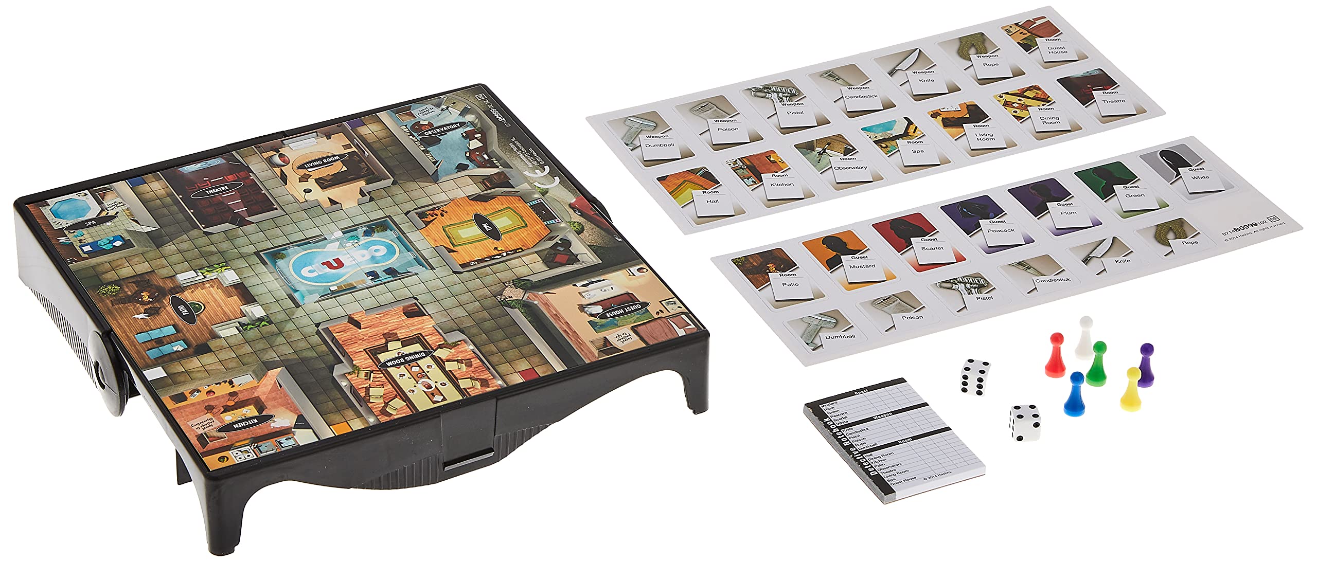 Hasbro Gaming Cluedo Grab & Go Edition - Mystery Board Game for 3-6 Players