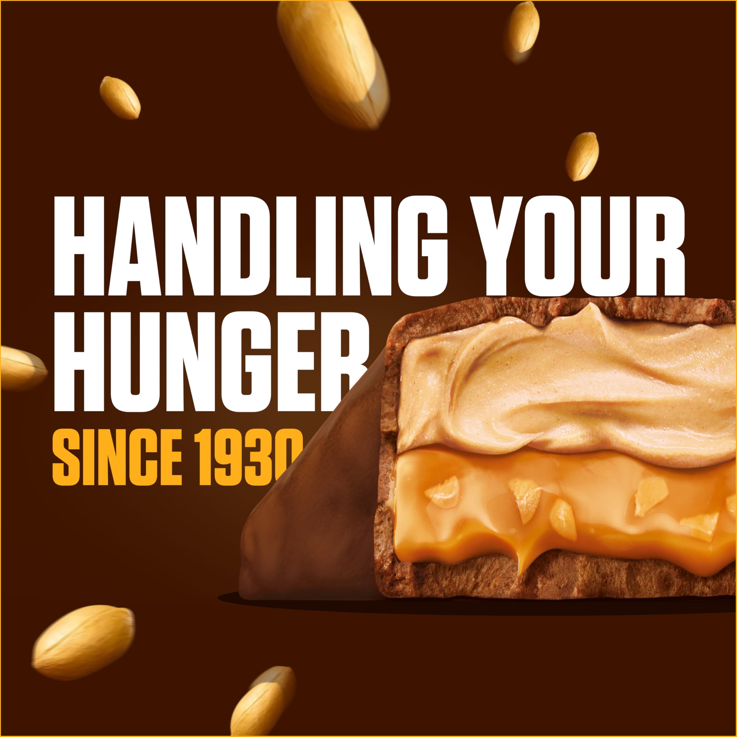 Snickers Creamy Peanut Butter Chocolate Trio Bar - Creamy Peanut Butter Filling | 54.75 g (Pack of 1) 6