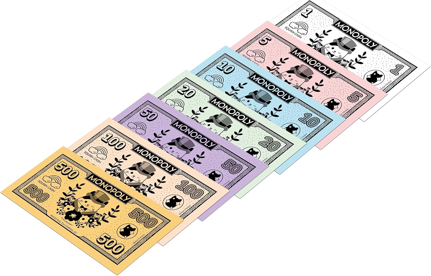 Squishmallows Monopoly Board Game Collector's Edition - Fifi the Fox & Cam the Cat Plush Included 9