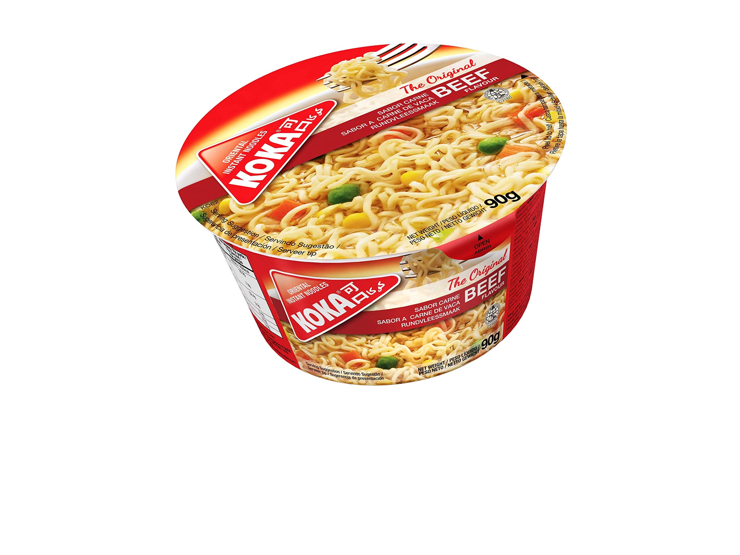 Koka Noodles Original Beef Flavour Oriental Style Instant Noodles 12 x 90g