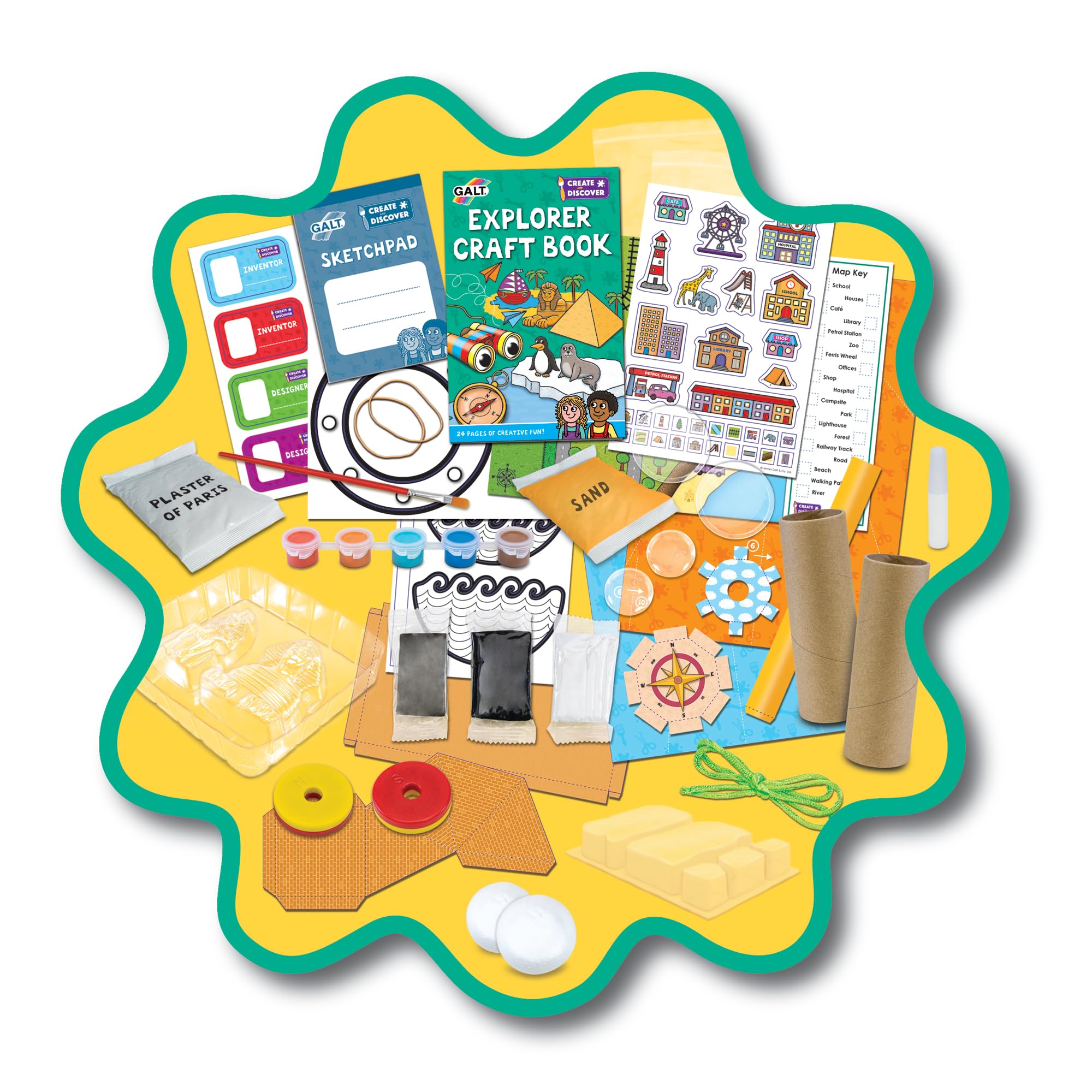 Galt Explorer Craft Kit - STEAM Arts & Crafts Set for Kids 5+
