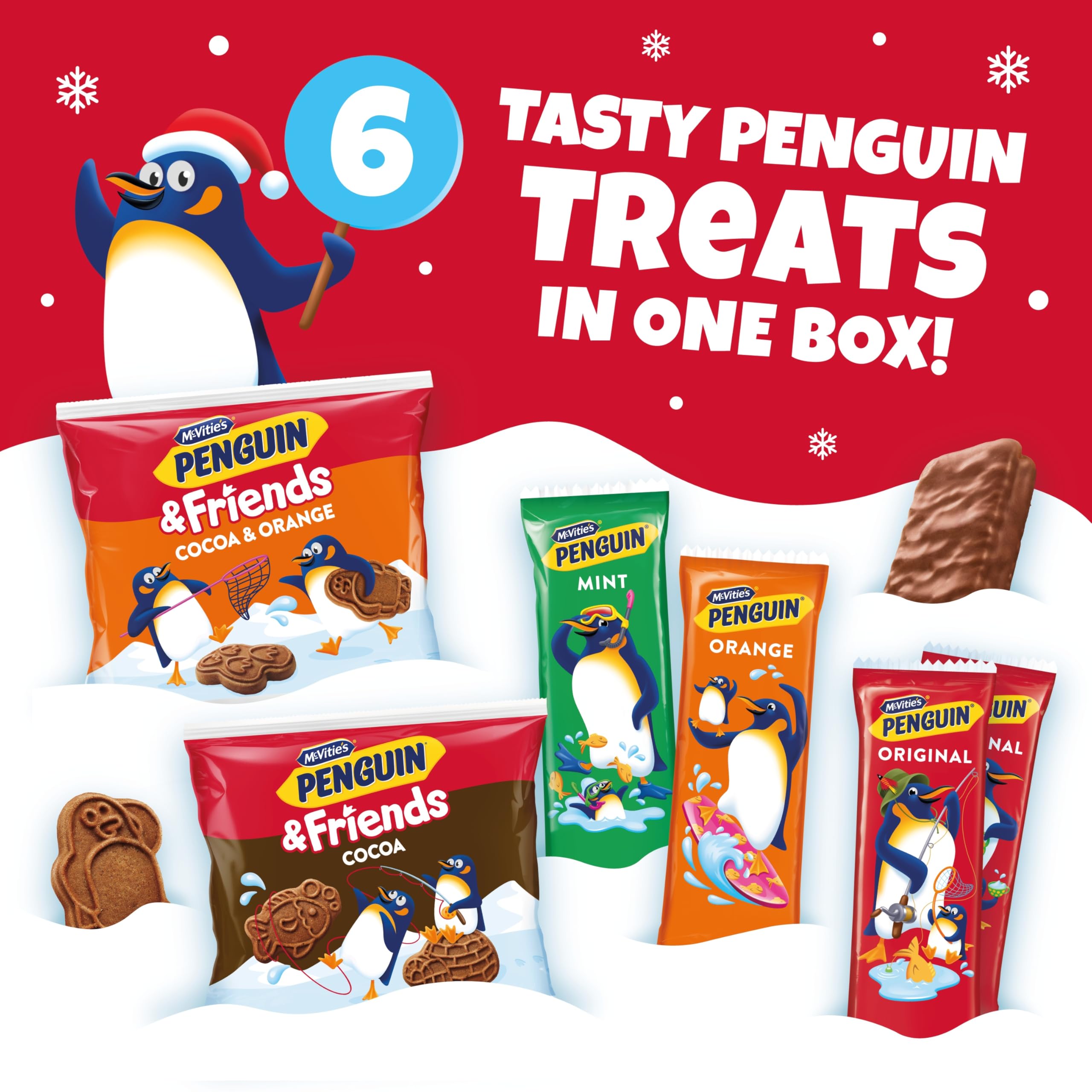 McVitie's Penguin Chocolate Biscuit Bars Selection Box - 5 Varieties | 138g 3