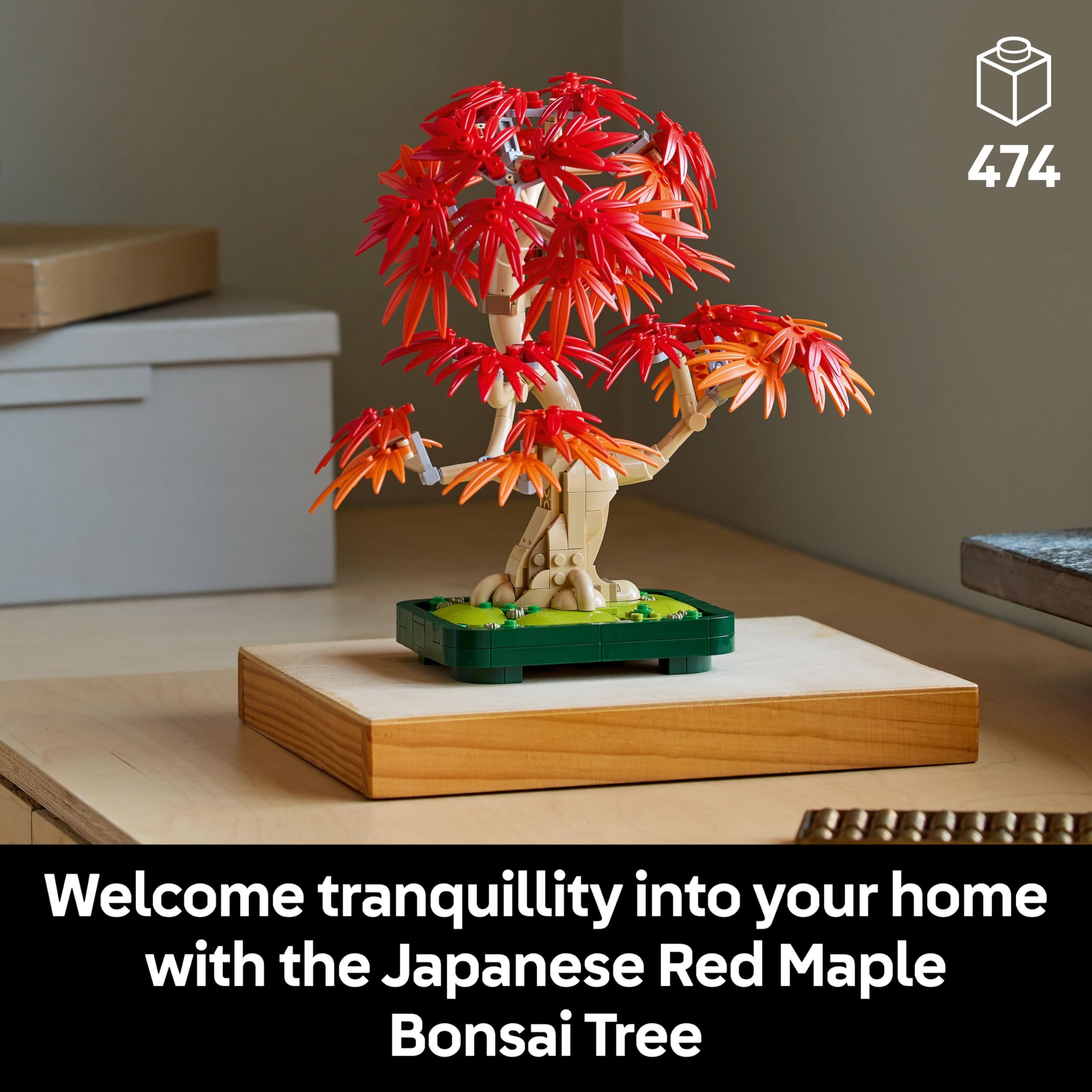 LEGO Botanicals Japanese Red Maple Bonsai Tree - Adult Building Set with Autumn-Colored Leaves 2