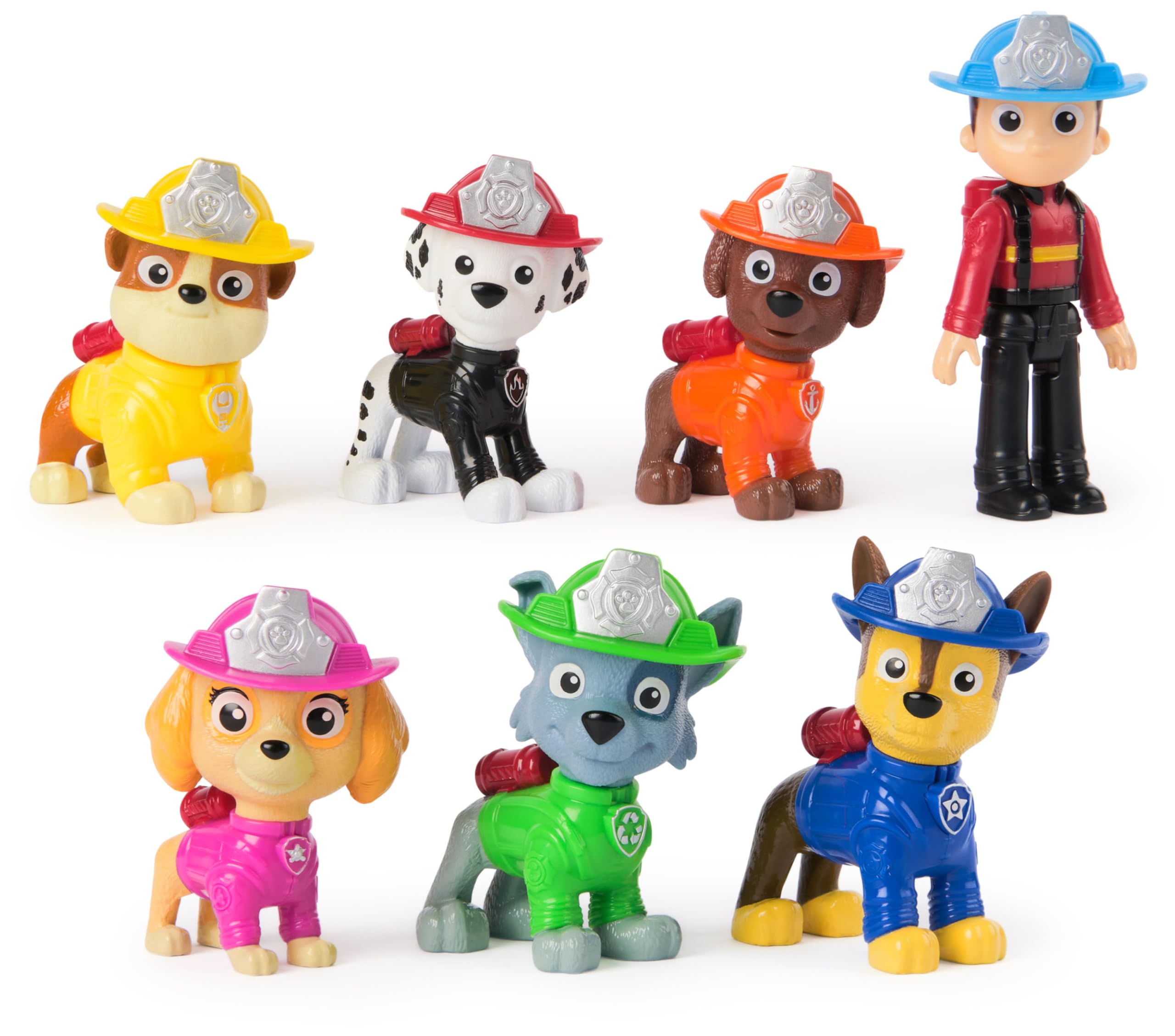 Paw Patrol Fire Rescue Team Pack - 7 Action Figures | Ages 3+ | 7.6 cm Tall