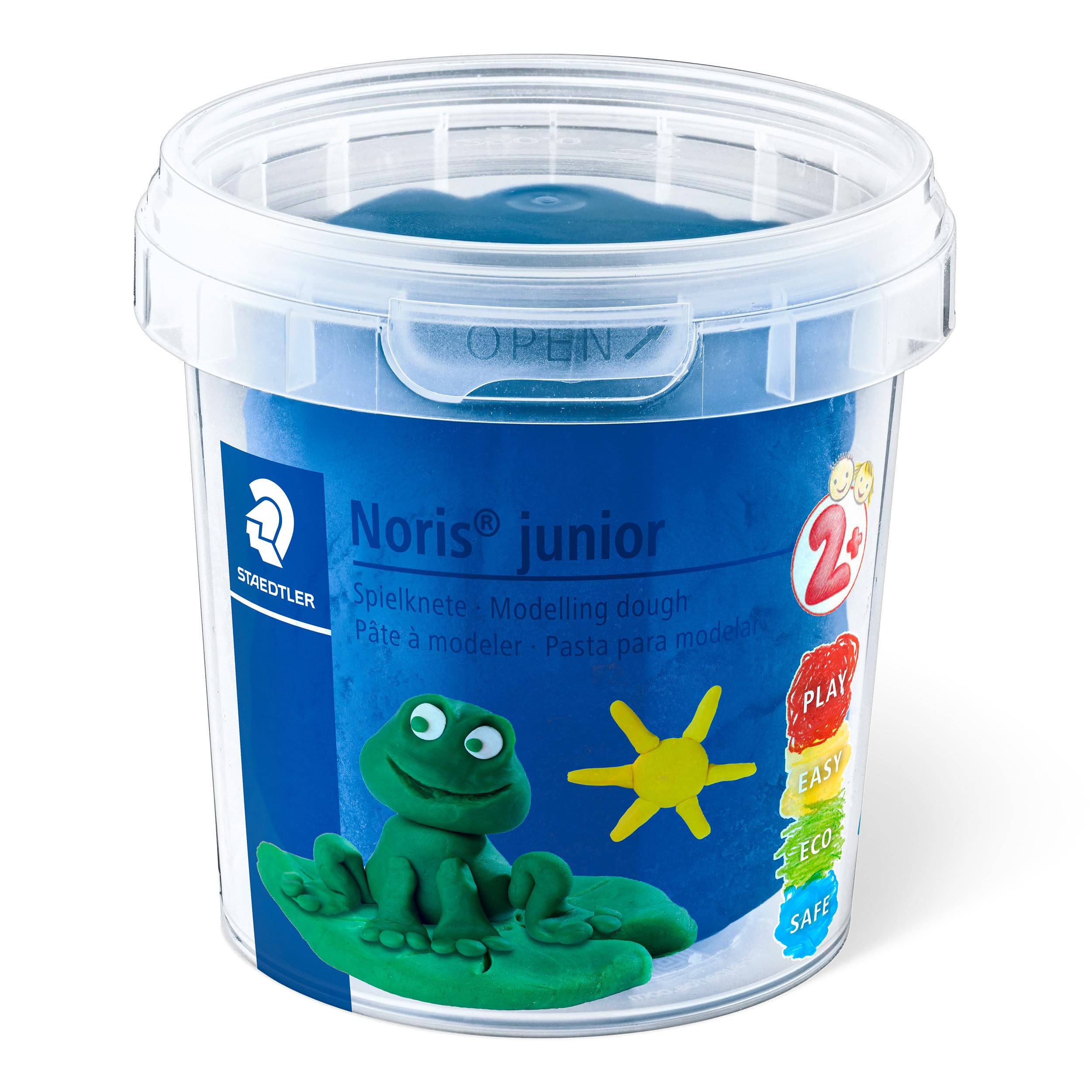 STAEDTLER Noris Junior Modelling Dough - 4 Assorted Colours Set | Non-Toxic Clay for Toddlers 6