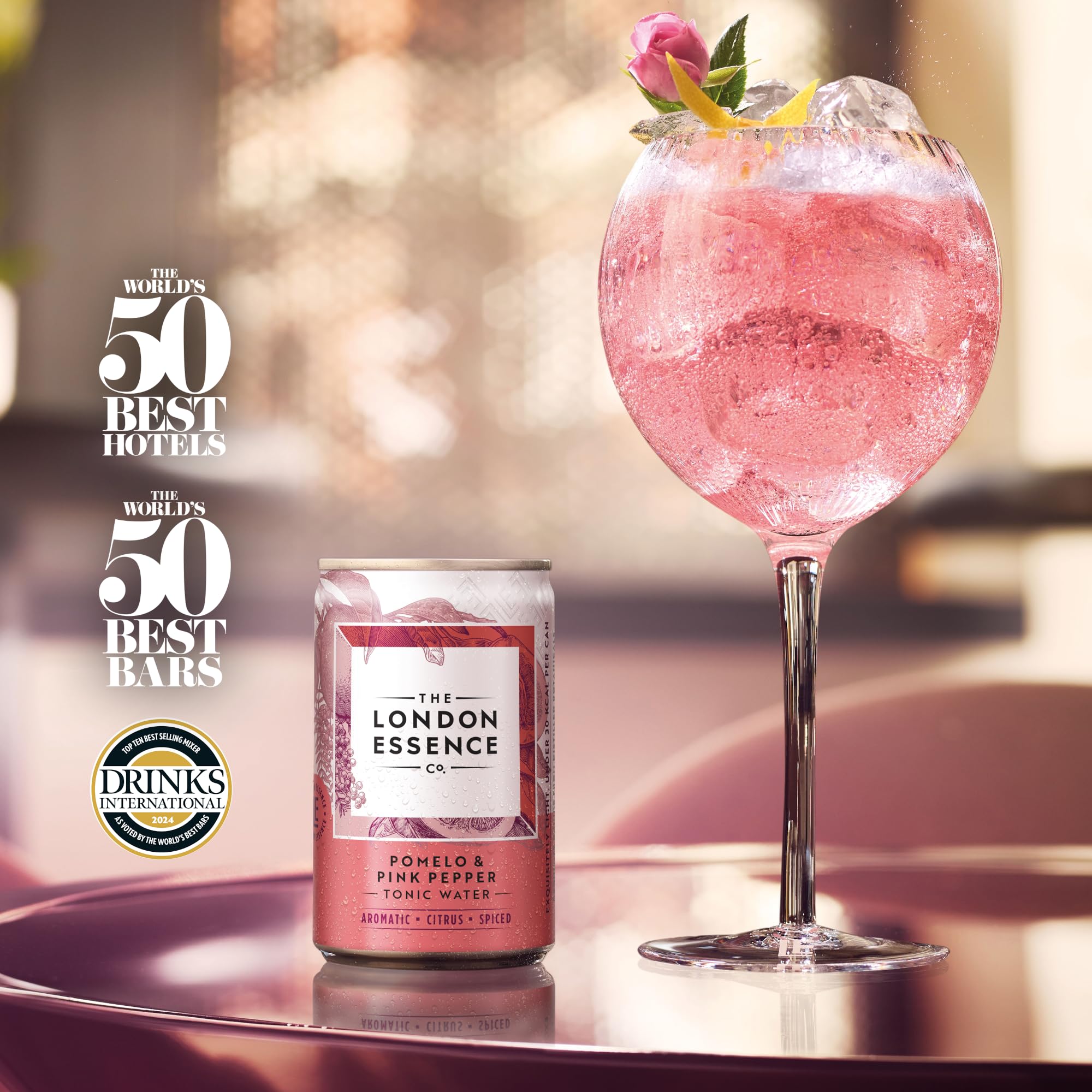 THE LONDON ESSENCE CO. Pomelo & Pink Pepper Tonic Water Mixer | Low Calorie | Pack of 6 (150 ml) 5