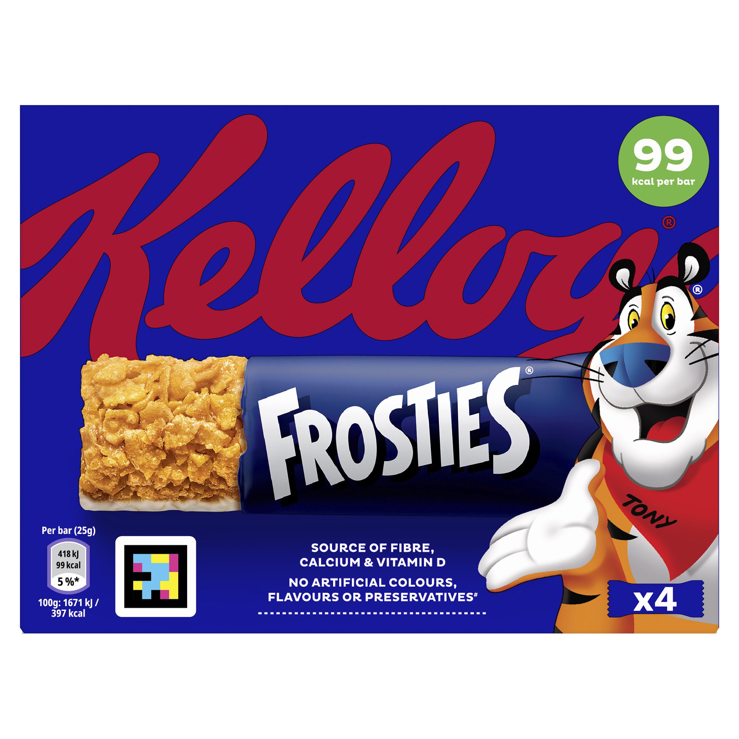 Kellogg's Frosties Cereal Bars 4 x 25g 1