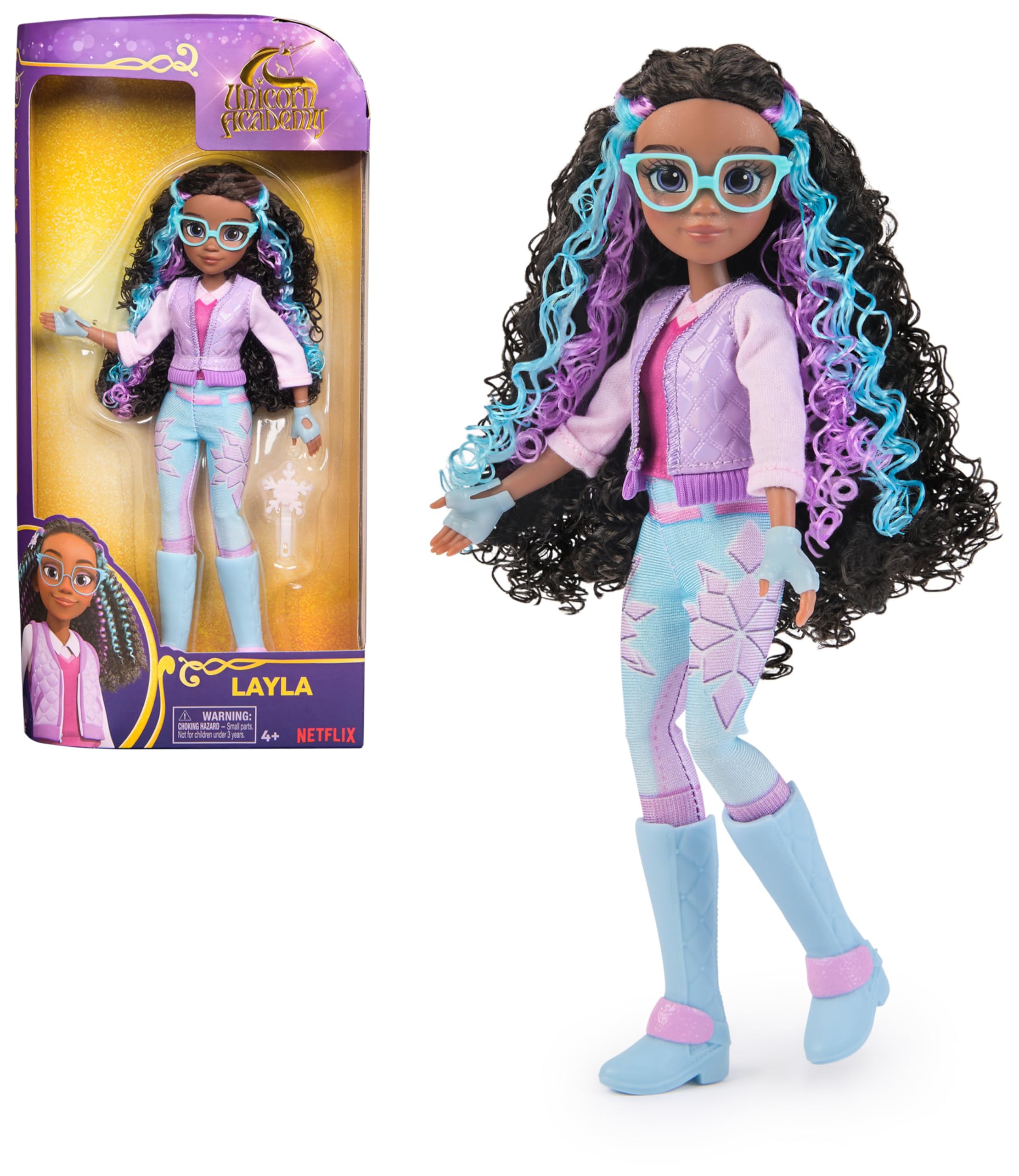 Unicorn Academy Layla Doll with Highlighted Hair - 24cm Fashion Doll & 5 Accessories 1