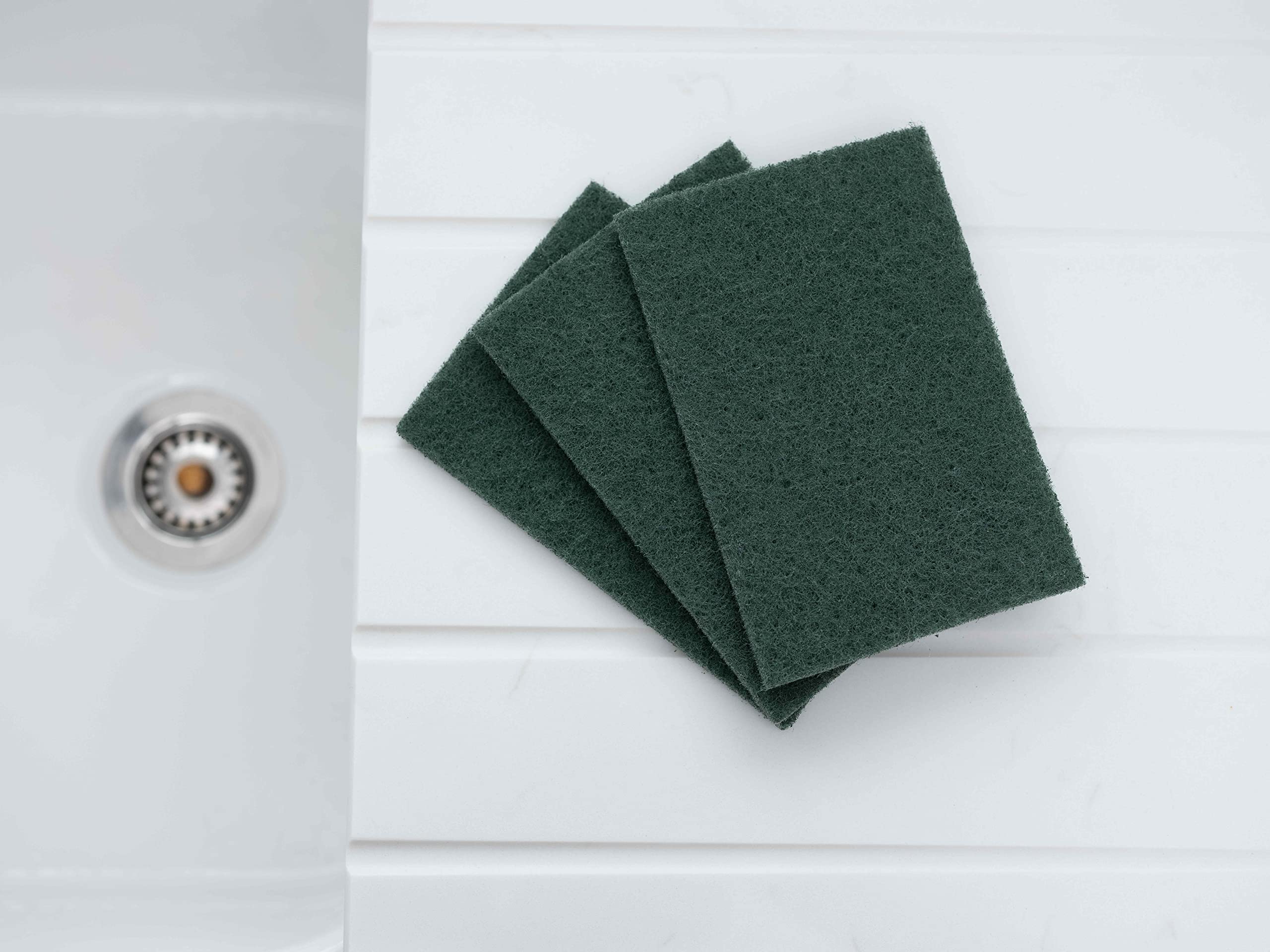 Addis Fairy Original Extra Strong Scourer Pads, Pack of 3, Mixed Colours (Green, Black & Red) 10