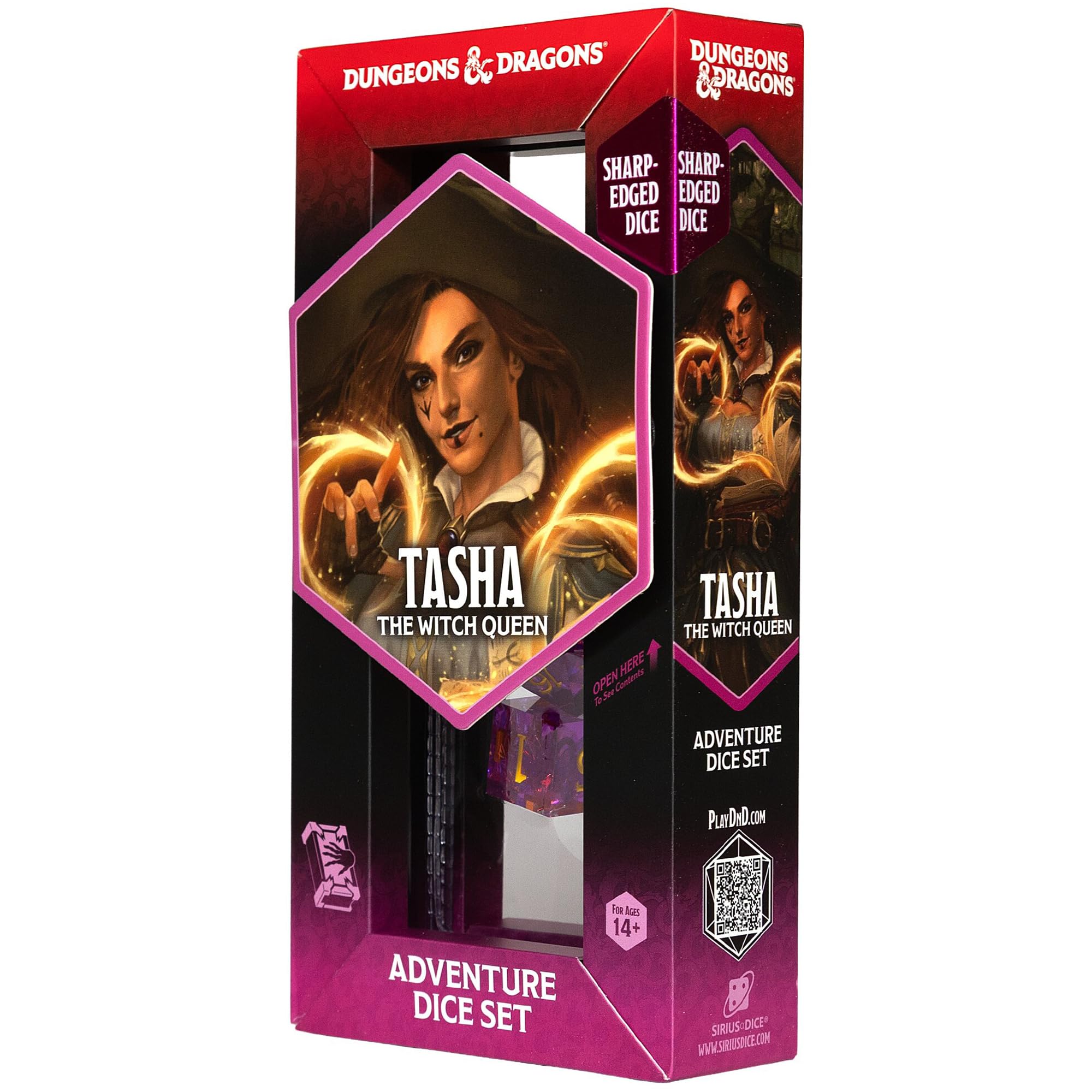 Sirius Dice Tasha the Witch Queen Sharp-Edged Dice Set - 7 Pieces | Officially Licensed D&D Accessory | Ages 14+ 7