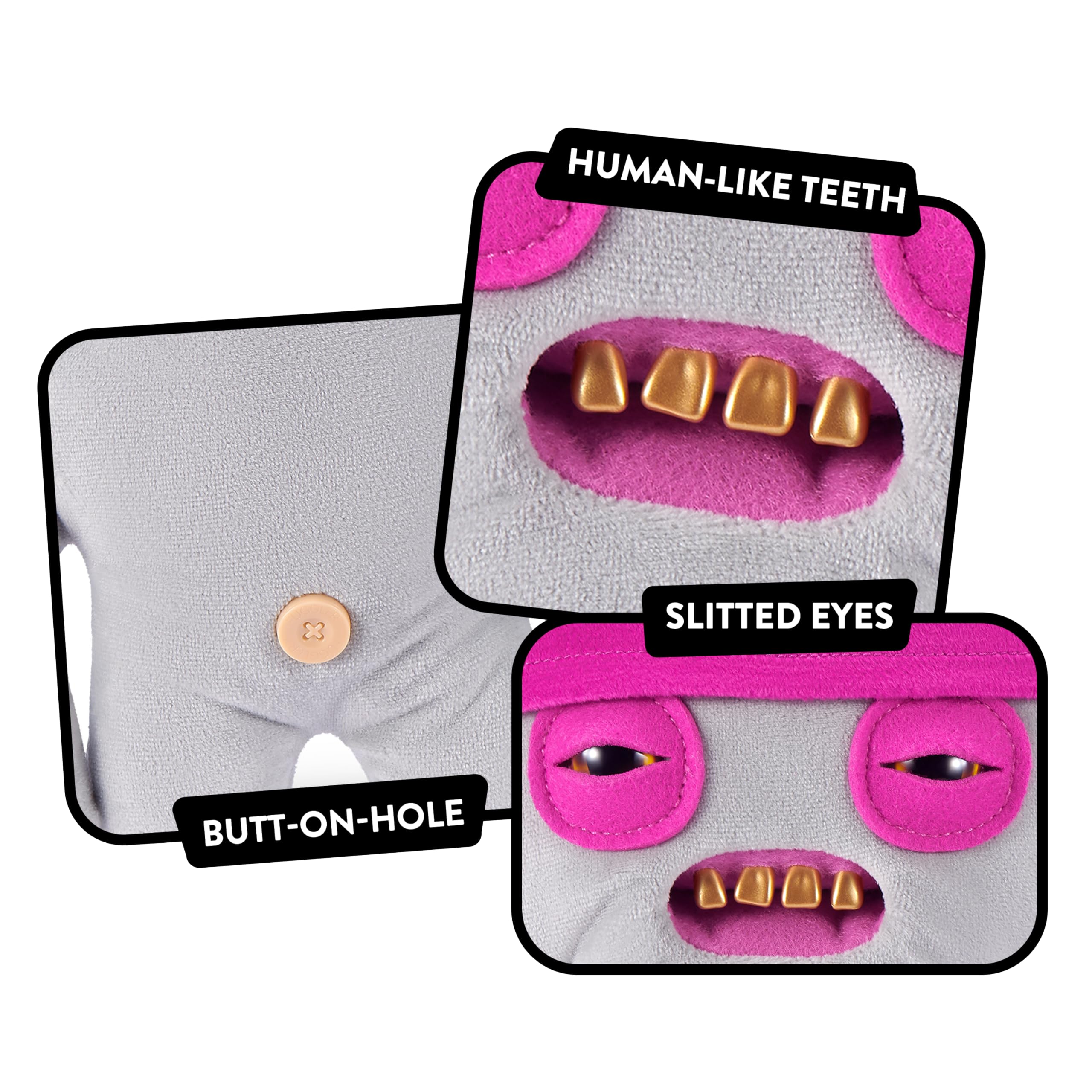 Fuggler Fugg Life Squidge 9-Inch Plush Toy with Human Teeth | Polyester | Unisex 8