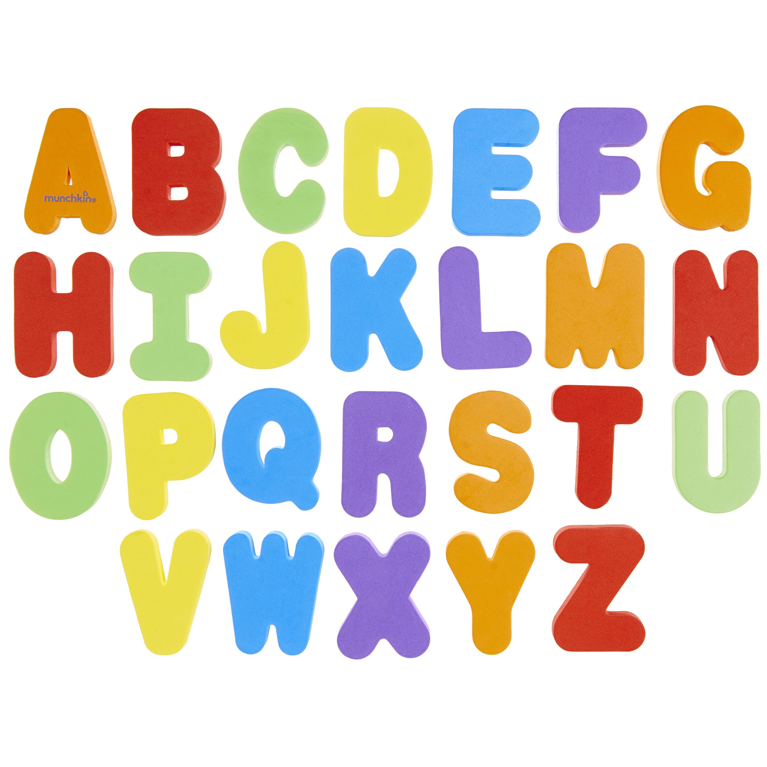 Munchkin Learn Baby Bath Foam Letters & Numbers - Sticks to Tiles | Educational Toy | 72 Pieces 4