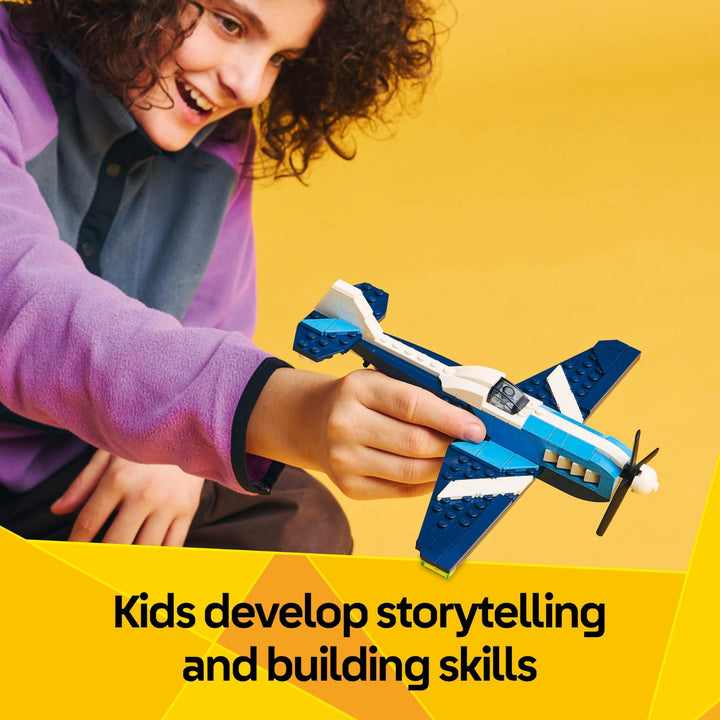 LEGO Creator 3in1 Aircraft: Race Plane Toy - Builds into Jet or Helicopter