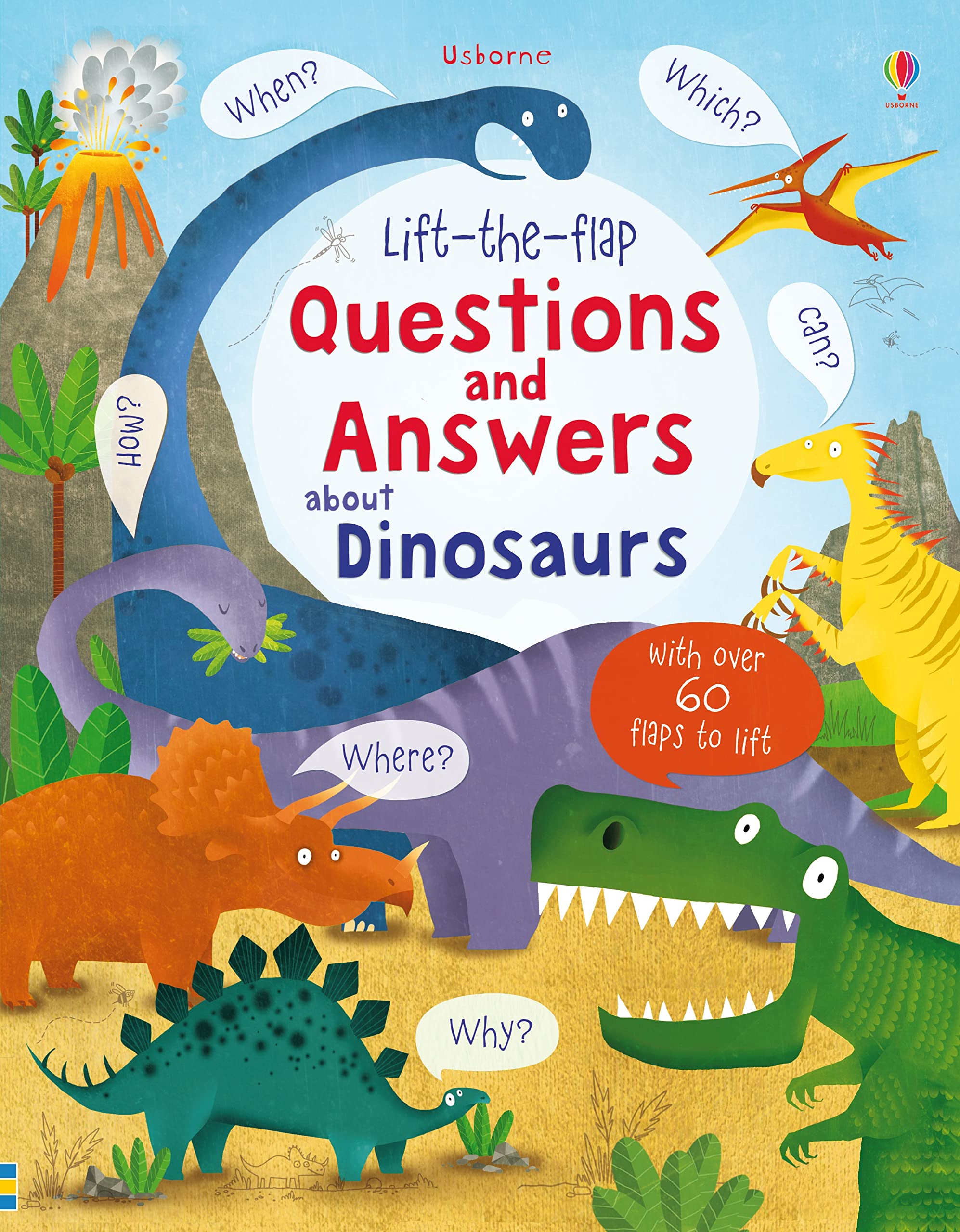 Usborne Lift-the-flap Questions and Answers about Dinosaurs Activity Book | Ages 3-5