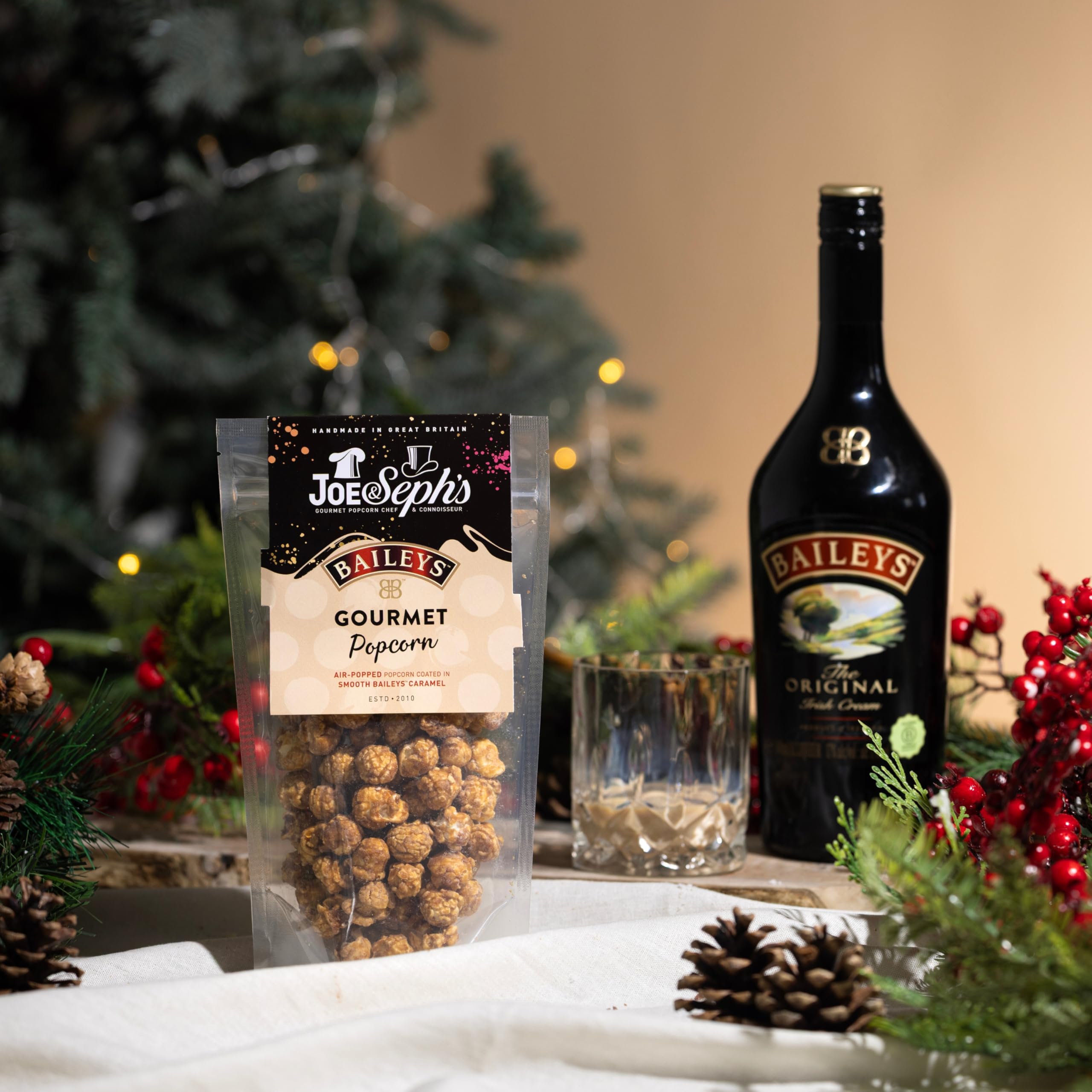 Joe & Seph's Bailey's Popcorn (70g) - Gourmet Air-Popped Caramel Popcorn with Baileys Irish Cream Flavor 4