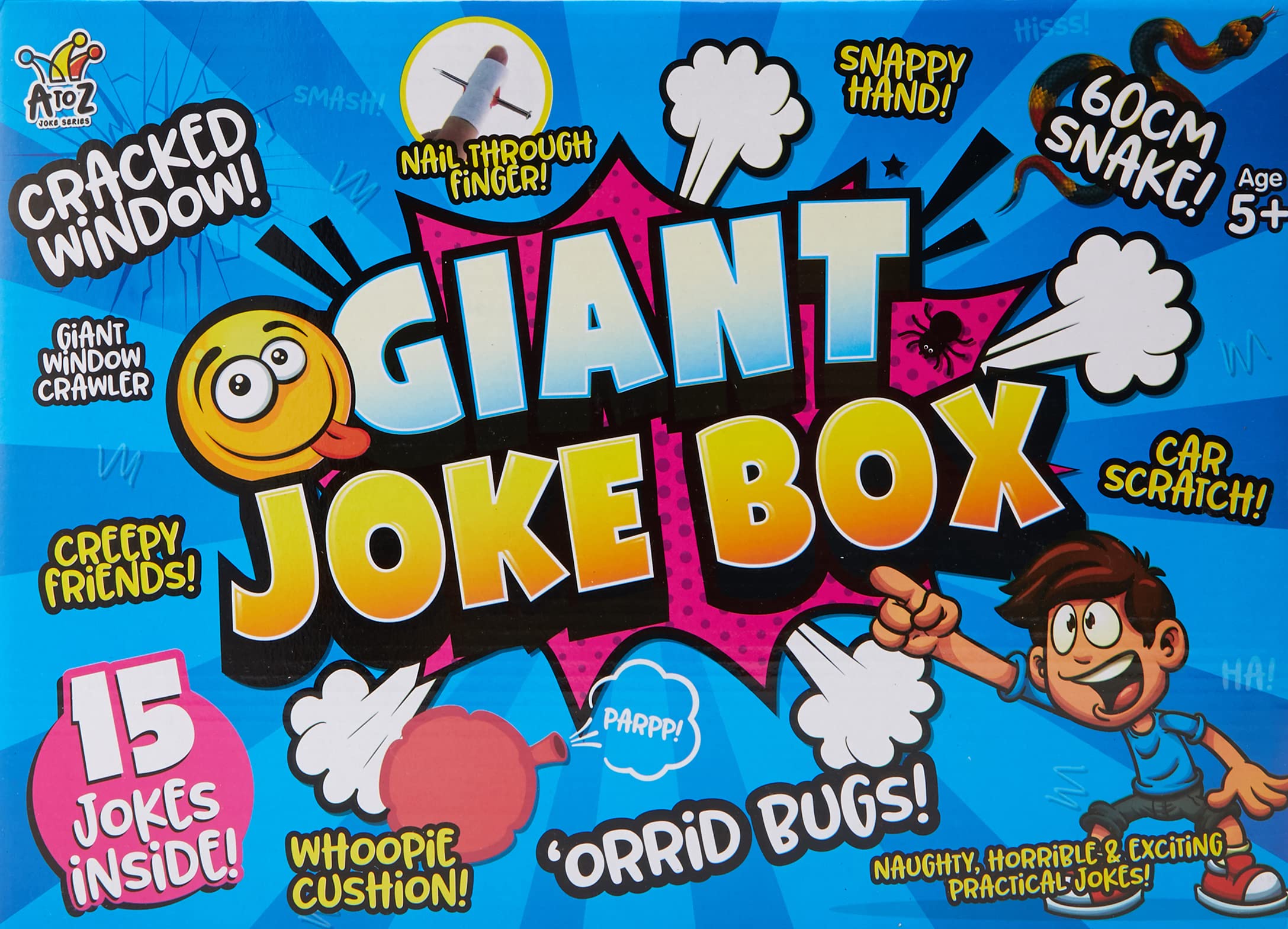 Atoz Giant Joke Box - 15 Practical Jokes Set | Ages 5+ | Multicolor Plastic 2