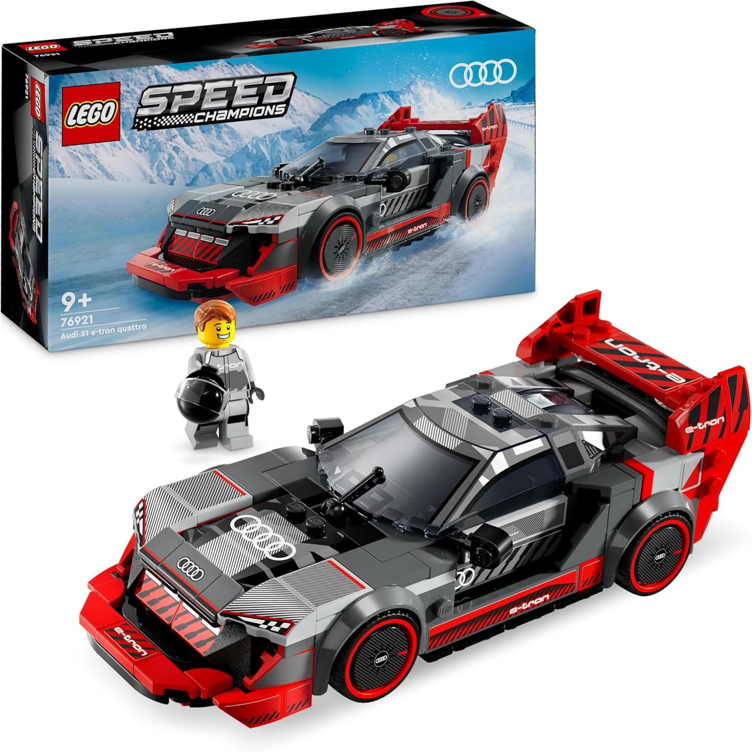 LEGO Speed Champions Audi S1 e-tron quattro Race Car Toy - Buildable Model for Ages 9+ 1
