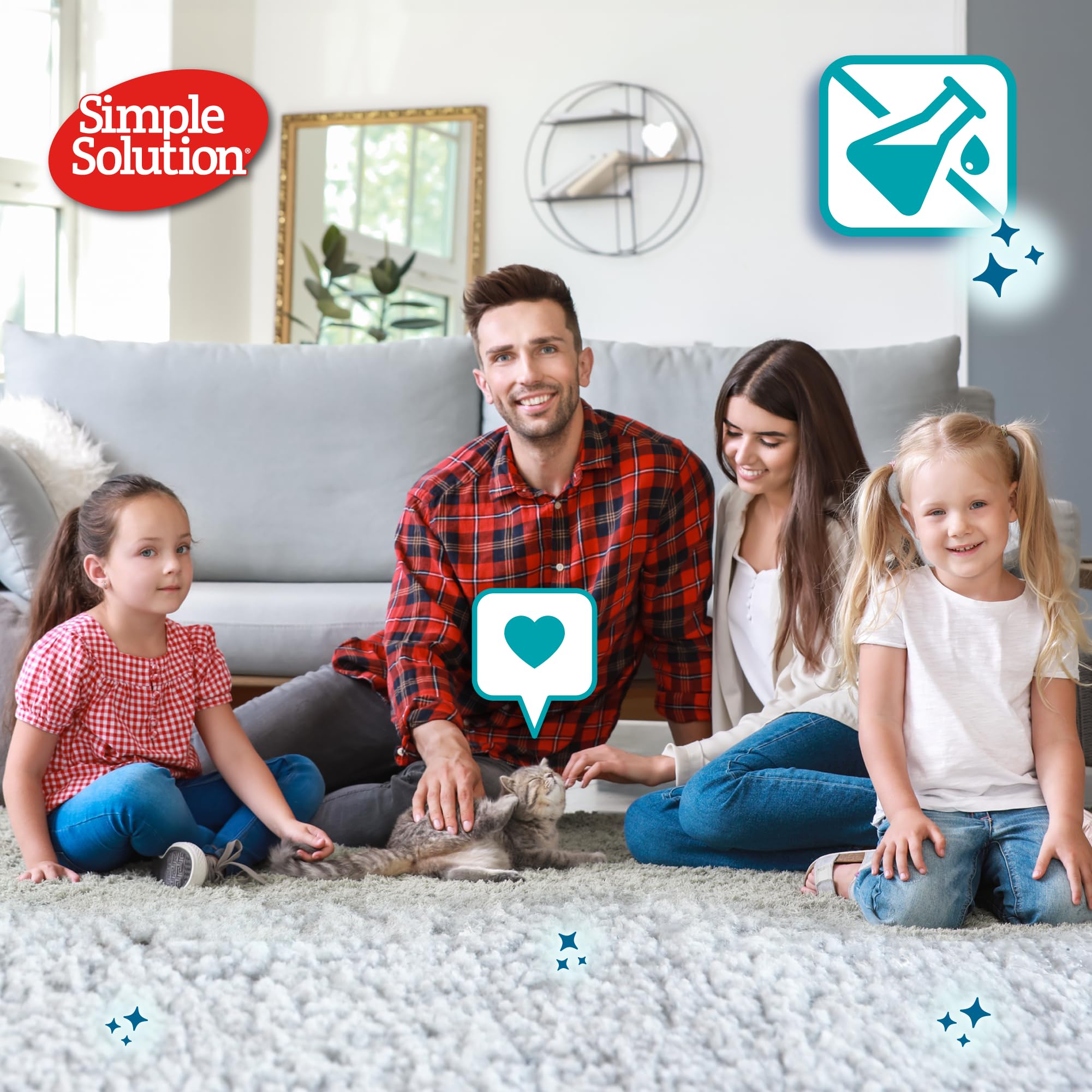 Simple Solution Pet Stain and Odour Remover Spray - 750ml | Pro-Bacteria Formula | Vanilla Scent 5