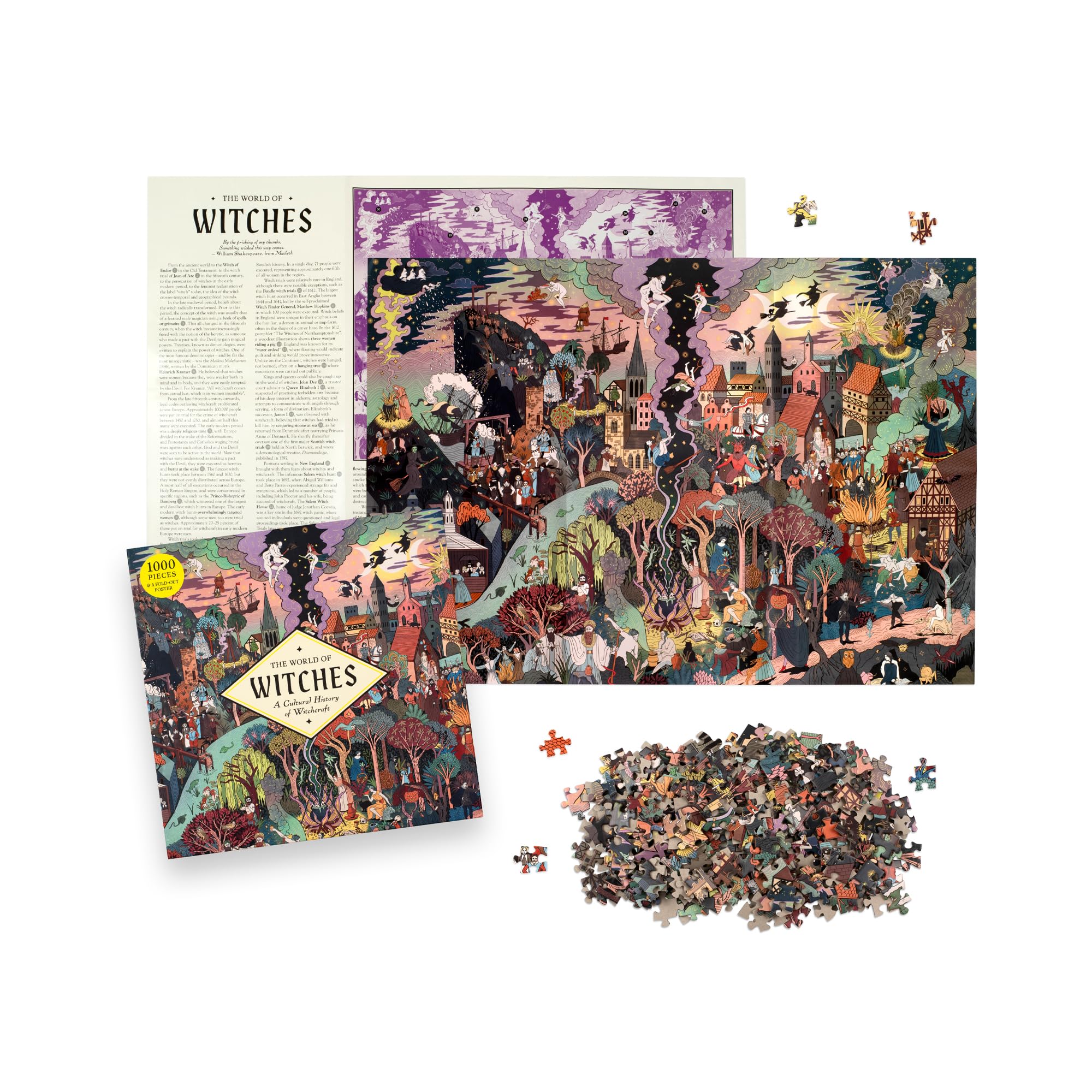 Laurence King The World of Witches Jigsaw Puzzle - 1000 Pieces | 19 x 27 Inches 4