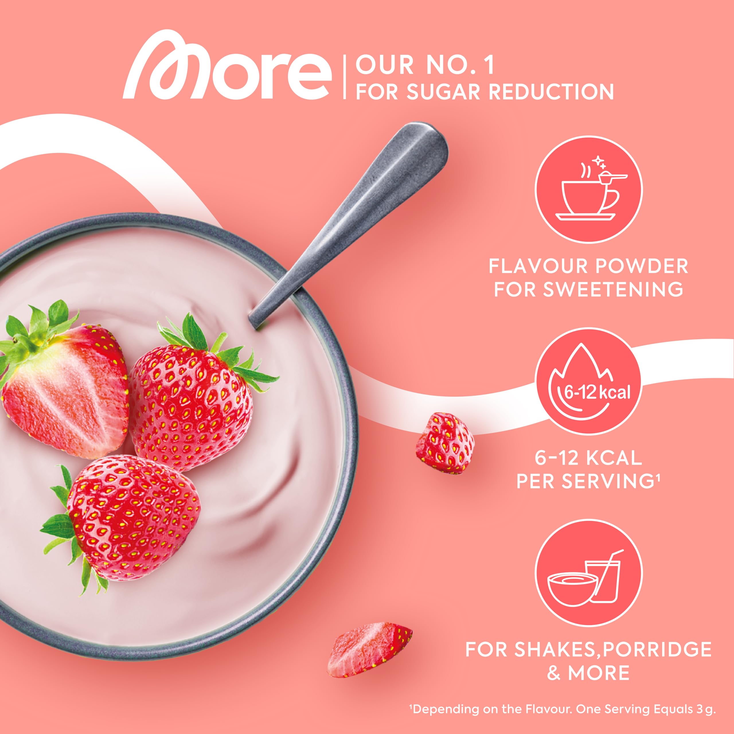 MORE Nutrition Chunky Flavour Strawberry Perfection 150g 5