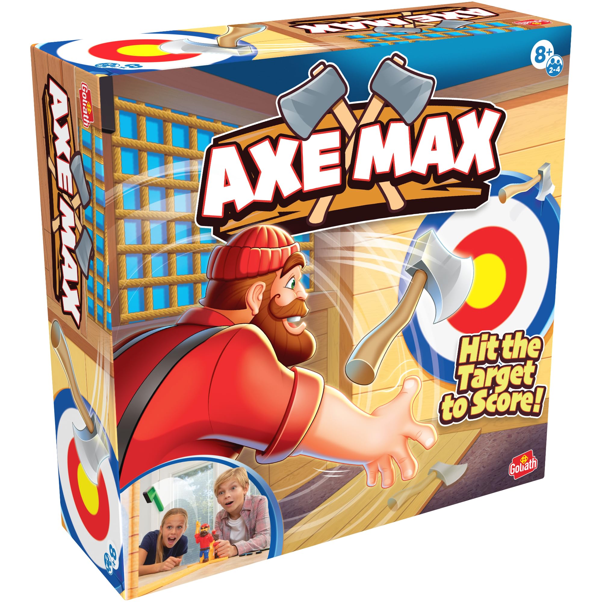 PlayMonster Axe Max Tabletop Axe-Throwing Game | Ages 8+ | Multicolor