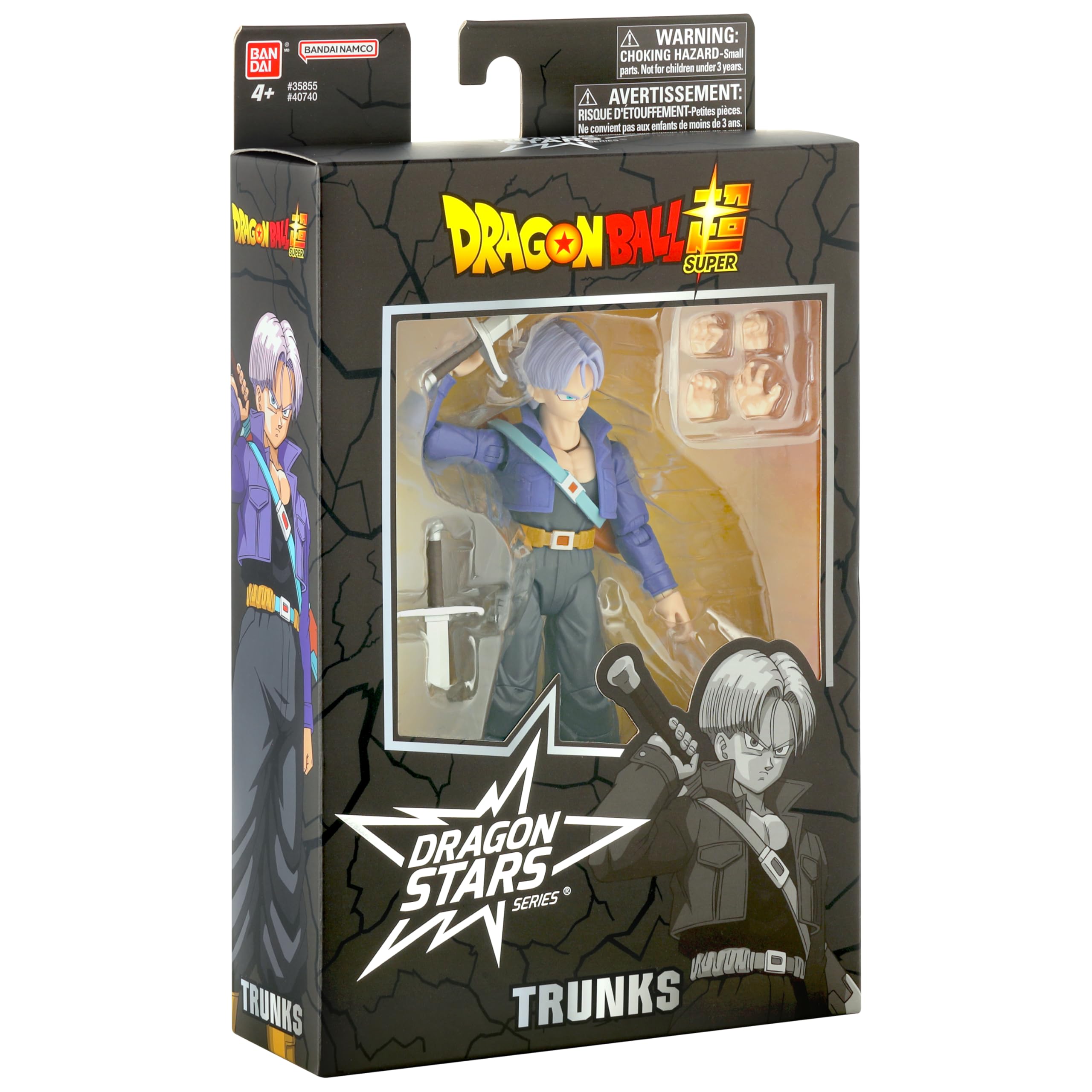BANDAI Dragon Stars Trunks Action Figure - 17cm Articulated | Dragon Ball Z | Ages 4+ 6