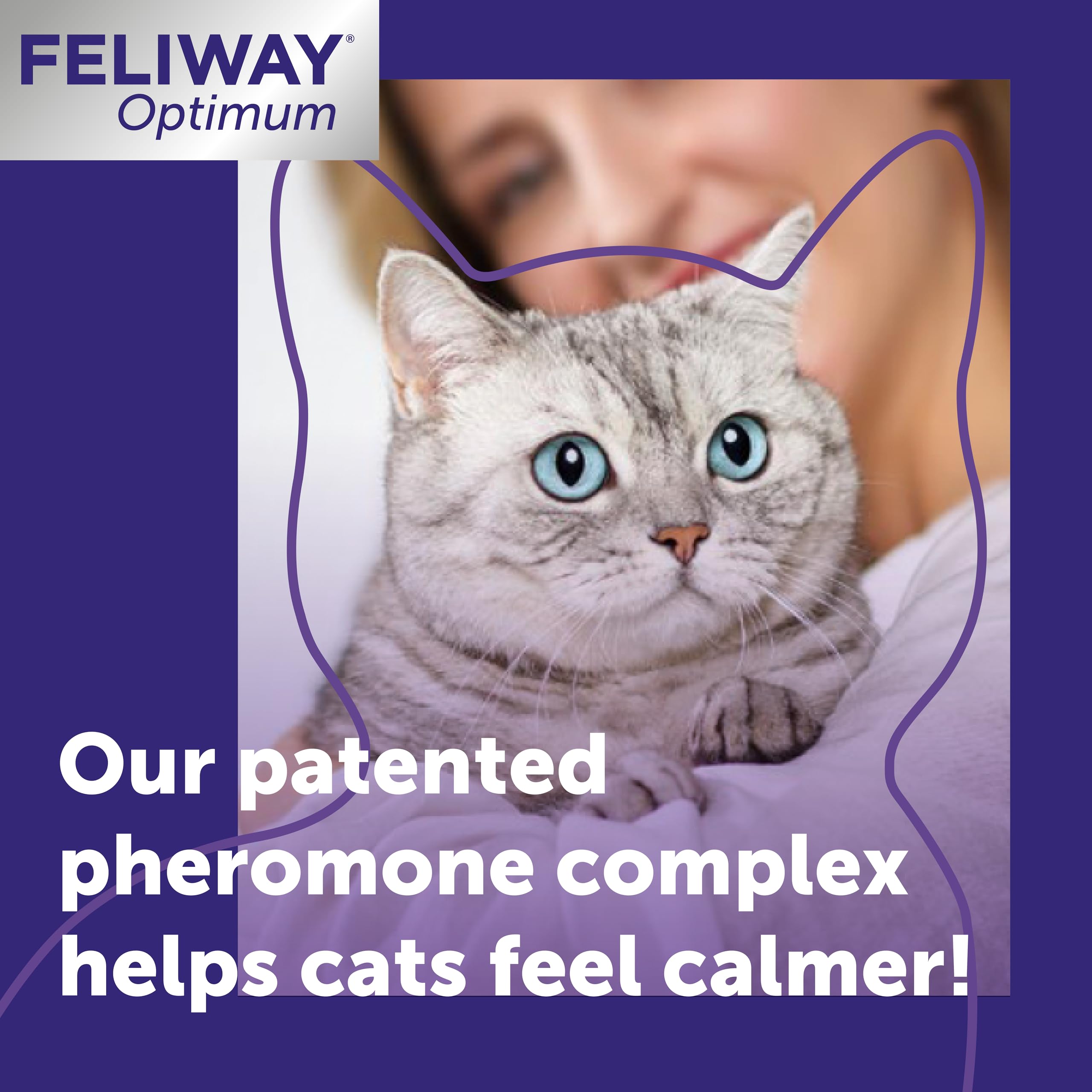Feliway Optimum 30 Day Cat Calming Refill - Odourless | 48ml