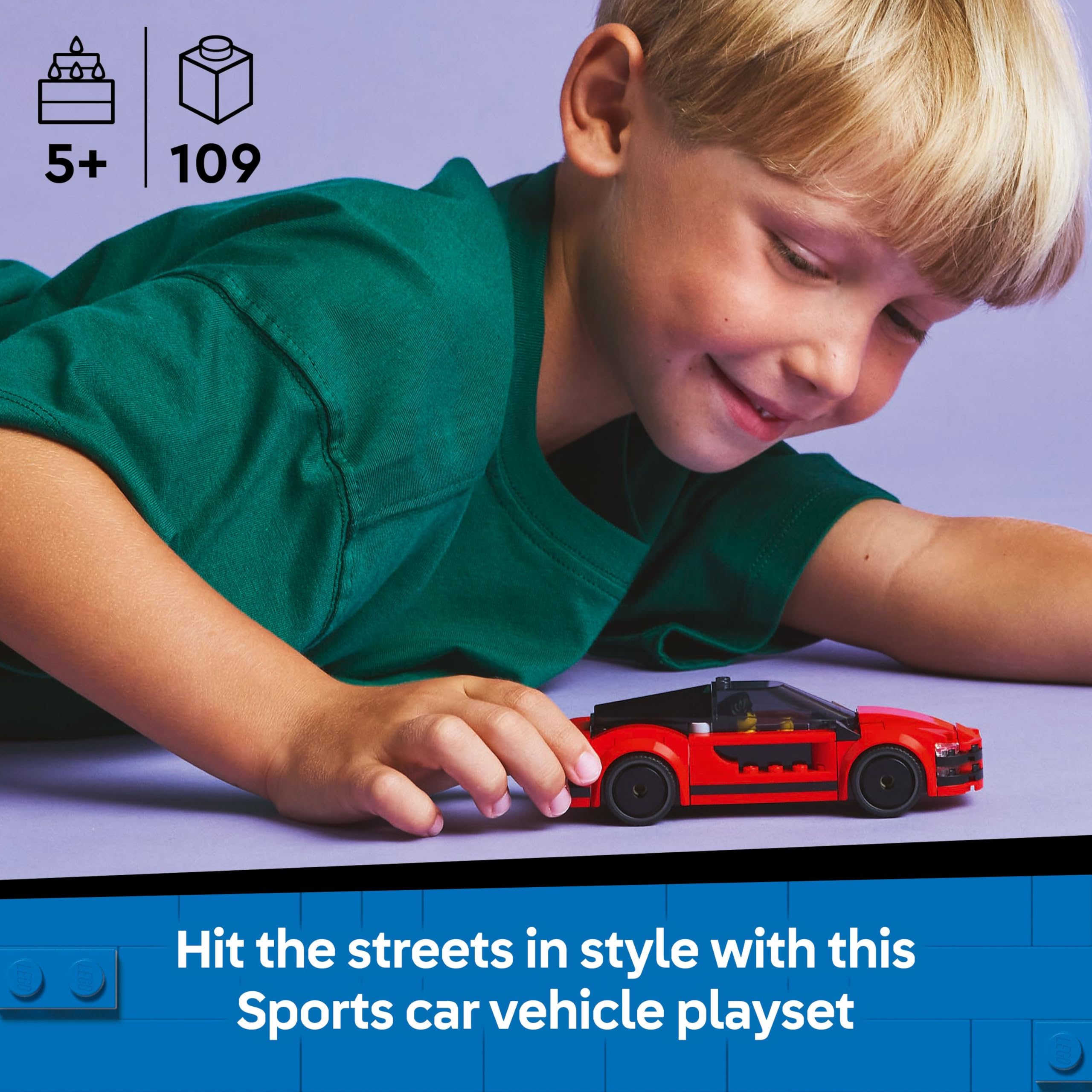 LEGO City Red Sports Car Toy - Buildable Vehicle Playset for 5+ Year Olds 14