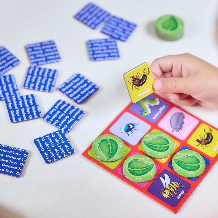 Orchard Toys Little Bug Bingo Mini Game for Kids - Travel Size Matching Game