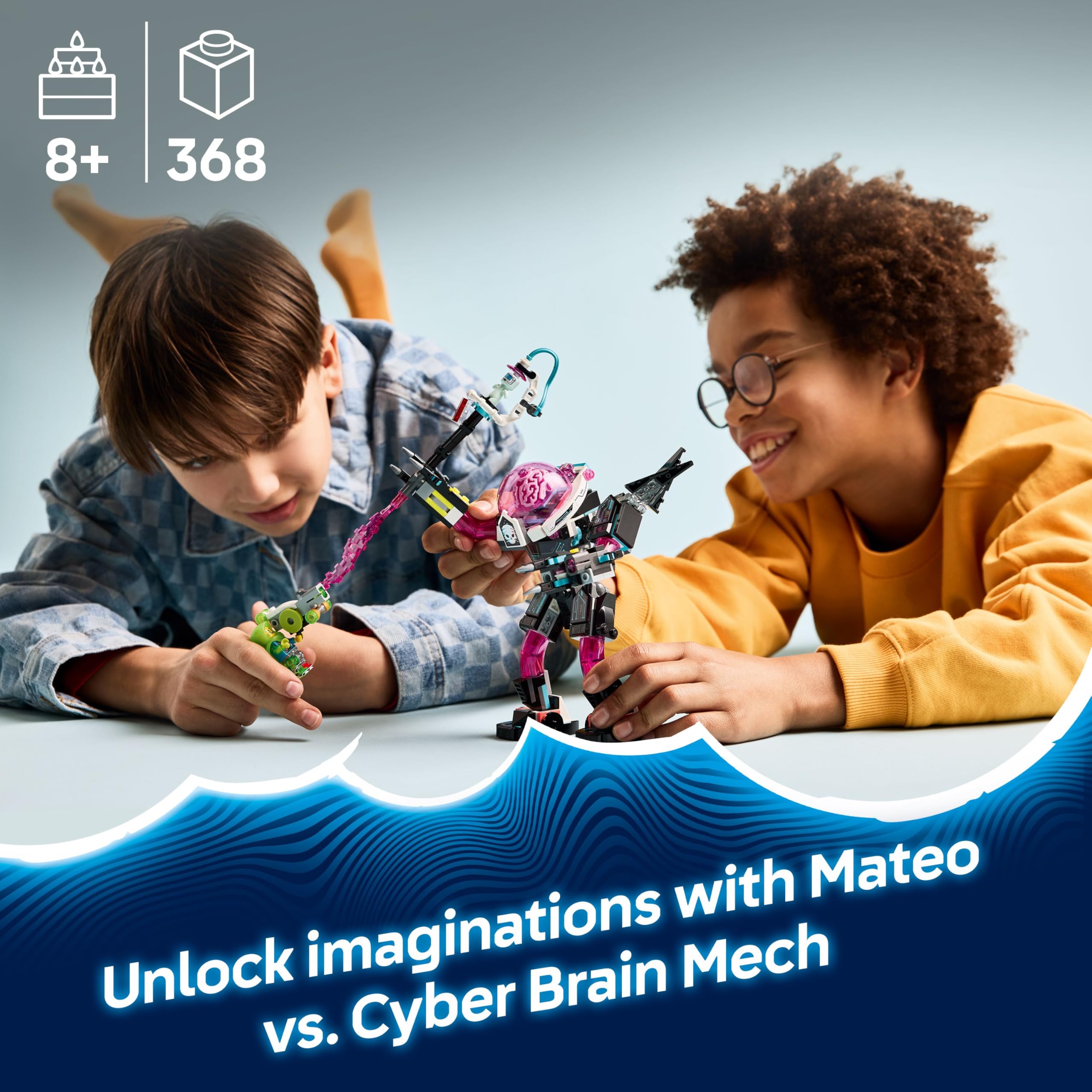 LEGO DREAMZzz Mateo vs. Cyber Brain Mech Building Set - 2-in-1 Robot & Scorpion | Ages 8+