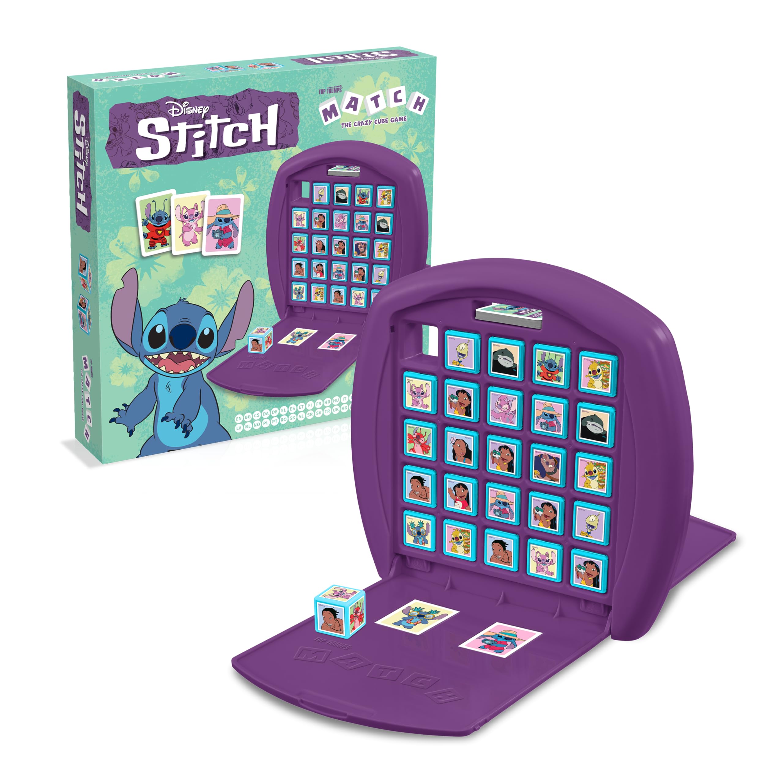 Top Trumps Match Game - Stitch Theme | Match Five in a Row | Portable Travel Game 1
