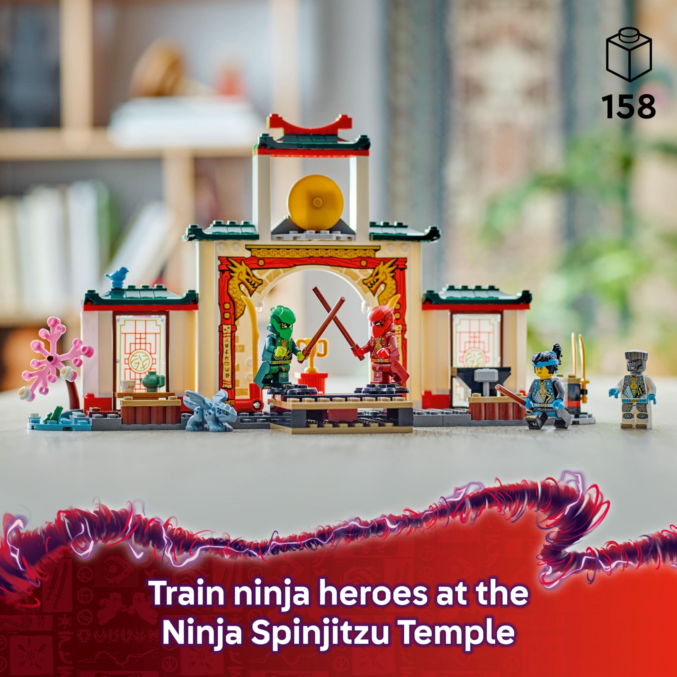 LEGO NINJAGO Ninja Spinjitzu Temple Building Set 71831 | Ages 4+ | 4 Minifigures