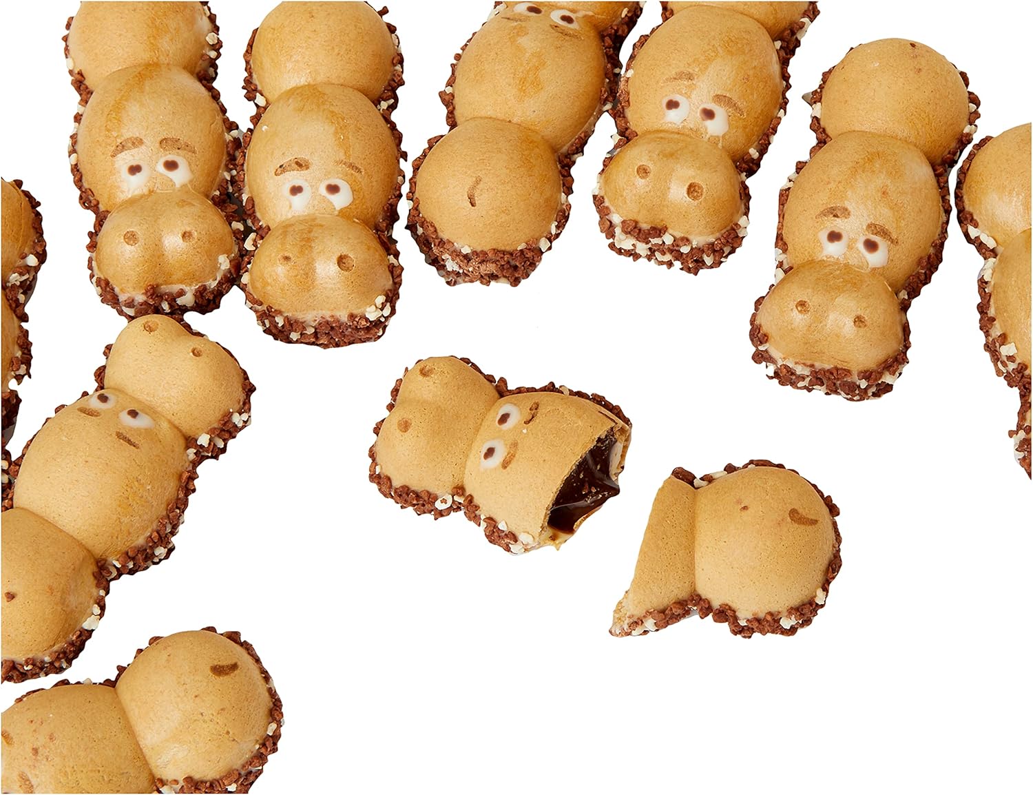 Kinder Happy Hippo Cocoa Crème - Hippo-Shaped Wafer Biscuit with Milky Cocoa Filling, 50 Biscuits (10 Packs x 5) 5