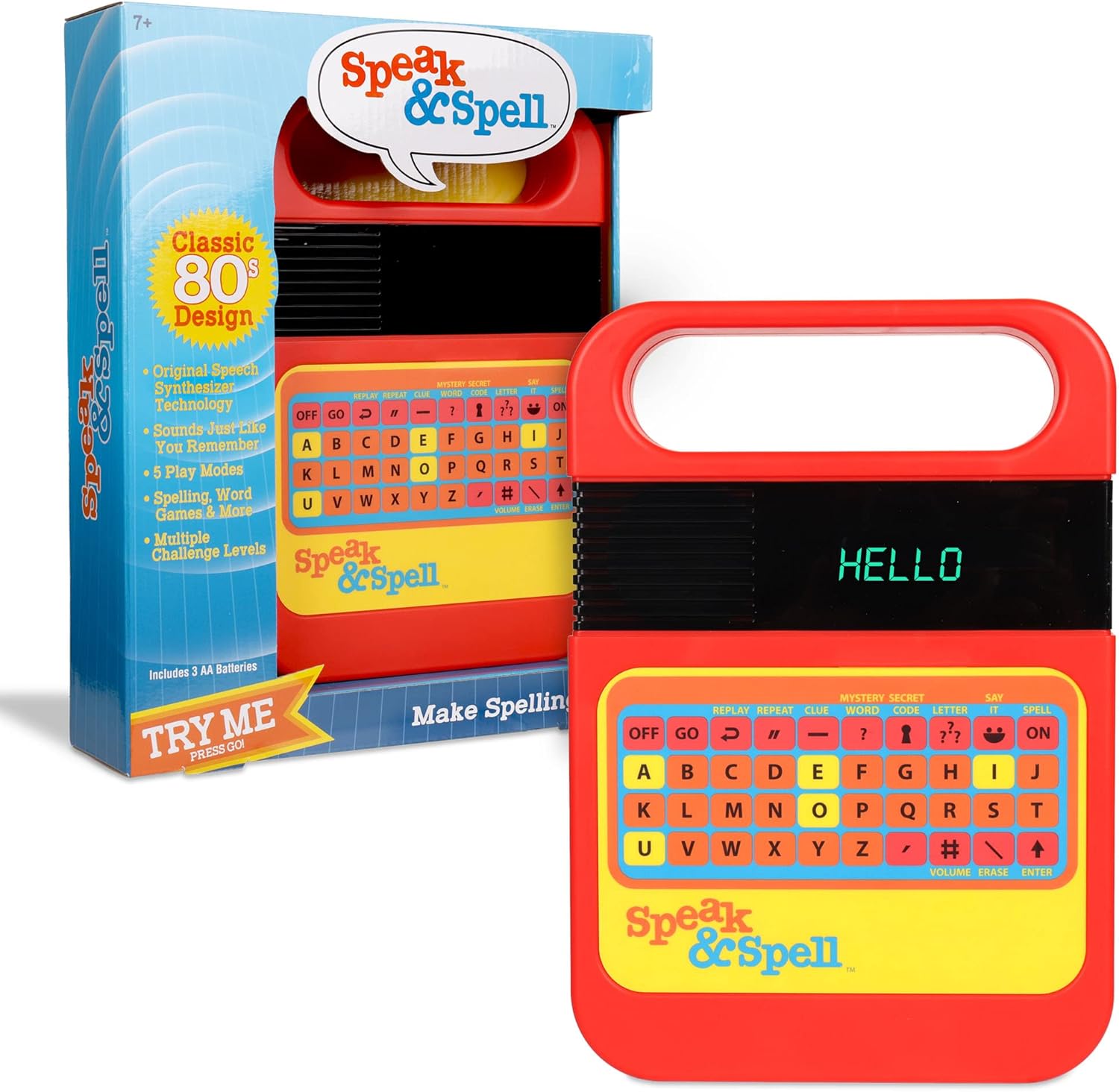 Basic Fun! Speak & Spell Electronic Game - Retro Educational Toy for Ages 7+ 1